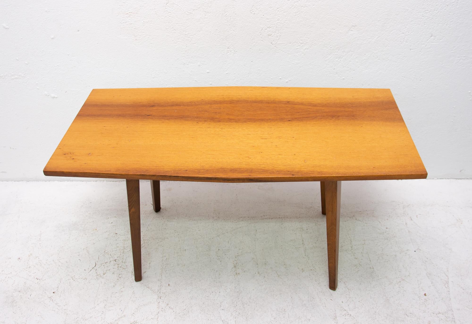 Wood Coffee Table by František Jirák for Tatra Nábytok, 1960s For Sale