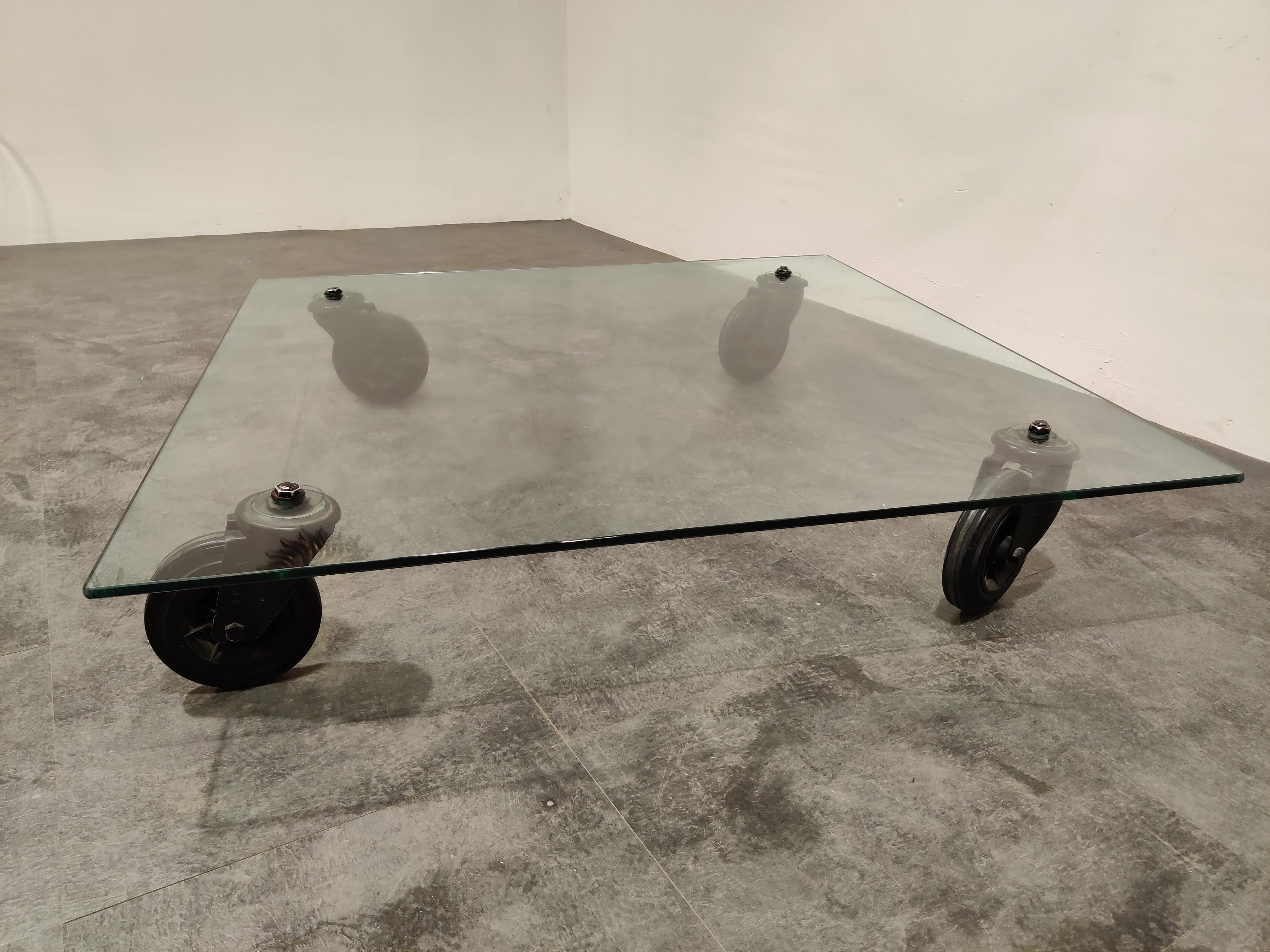 Coffee Table by Gae Aulenti for Fontana Arte, 1980s In Good Condition In HEVERLEE, BE