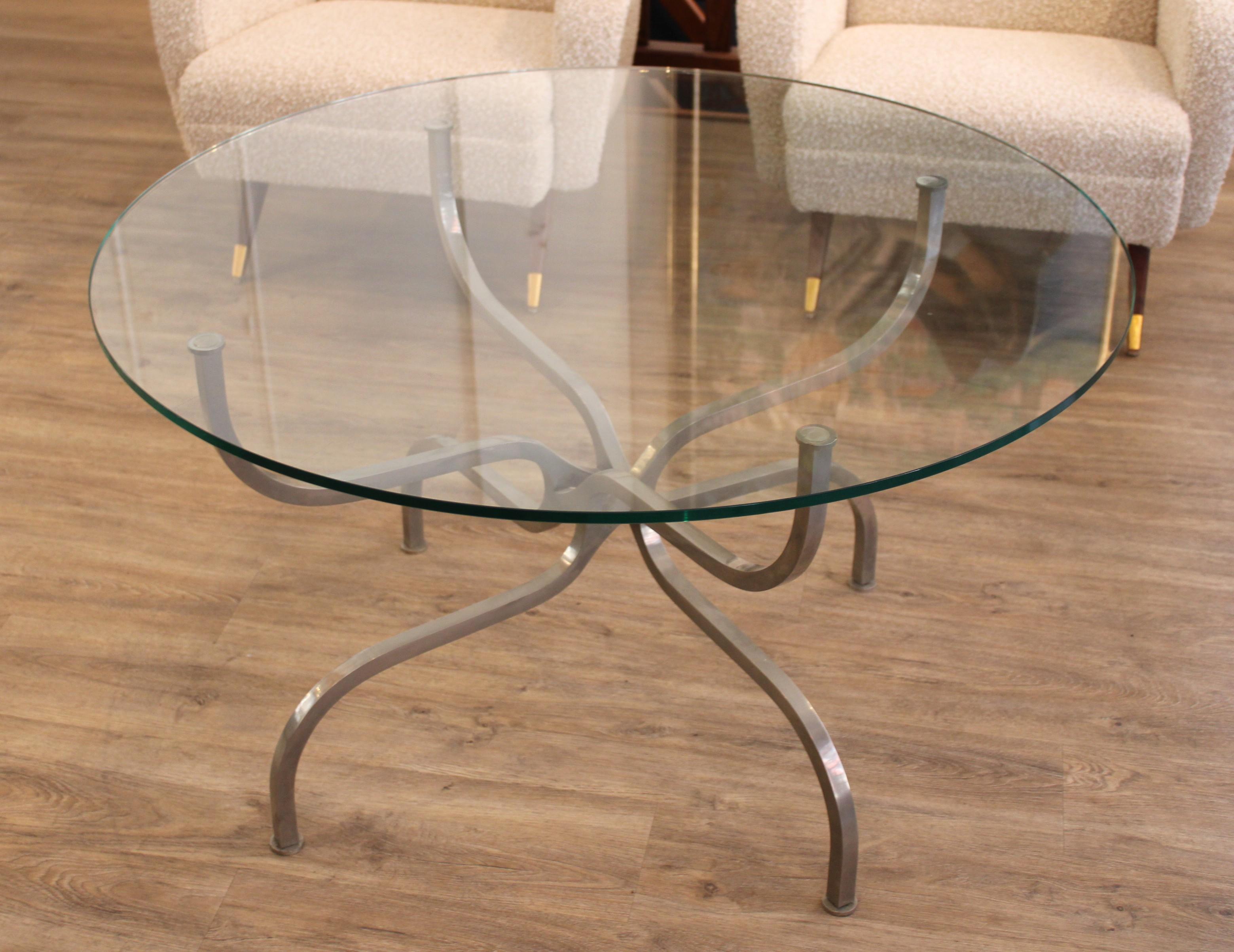 Laiton Table basse de Georges Geoffroy, France, vers 1960 en vente