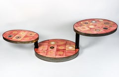 Coffee table by Georges PELLETIER, 20th century design.