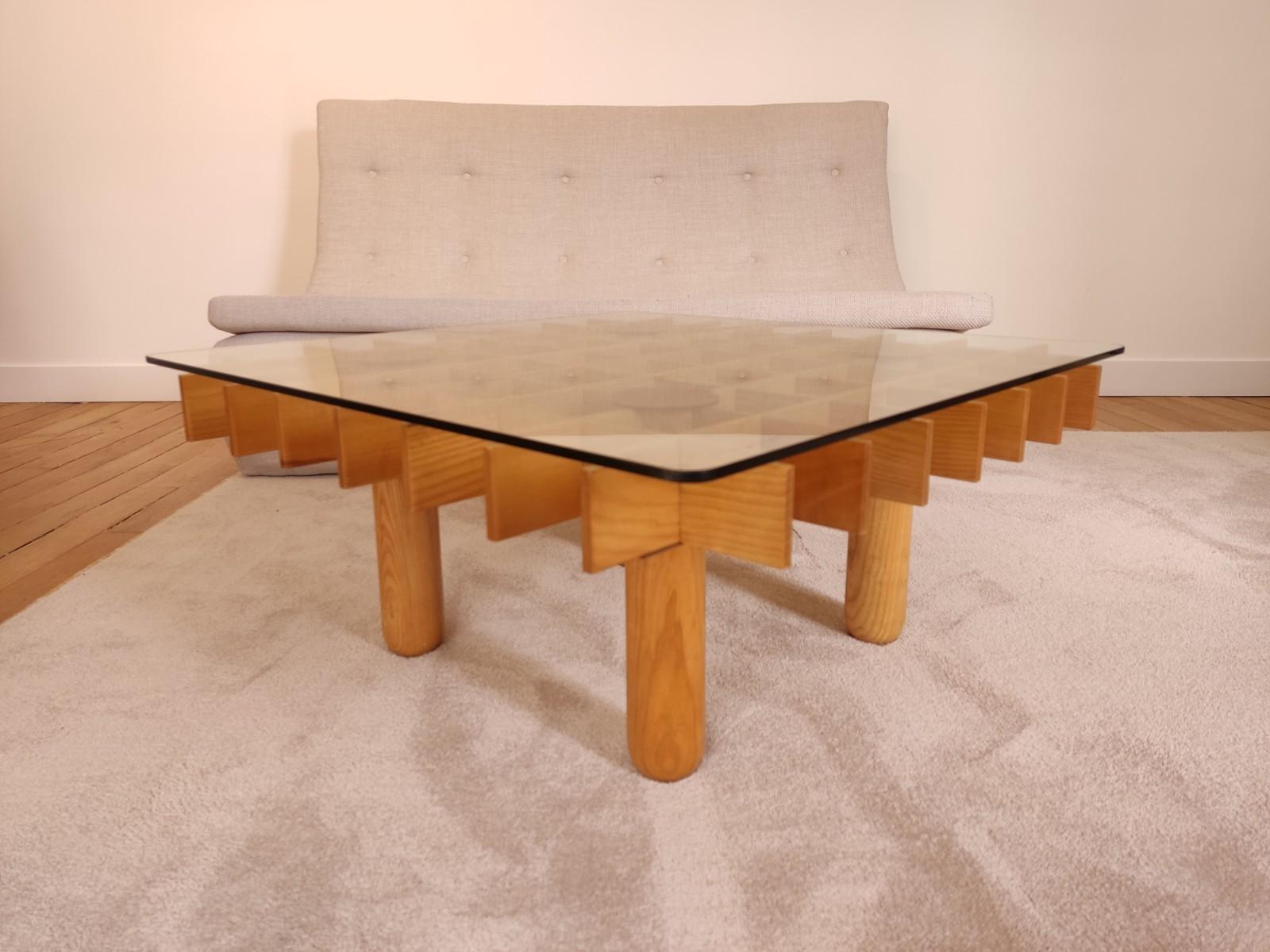 Coffee Table by Gianfranco Frattini, Kyoto In Good Condition In Paris, FR