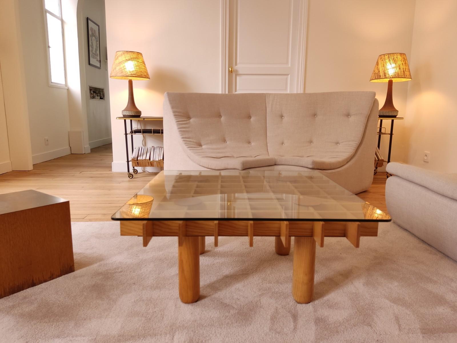 Late 20th Century Coffee Table by Gianfranco Frattini, Kyoto