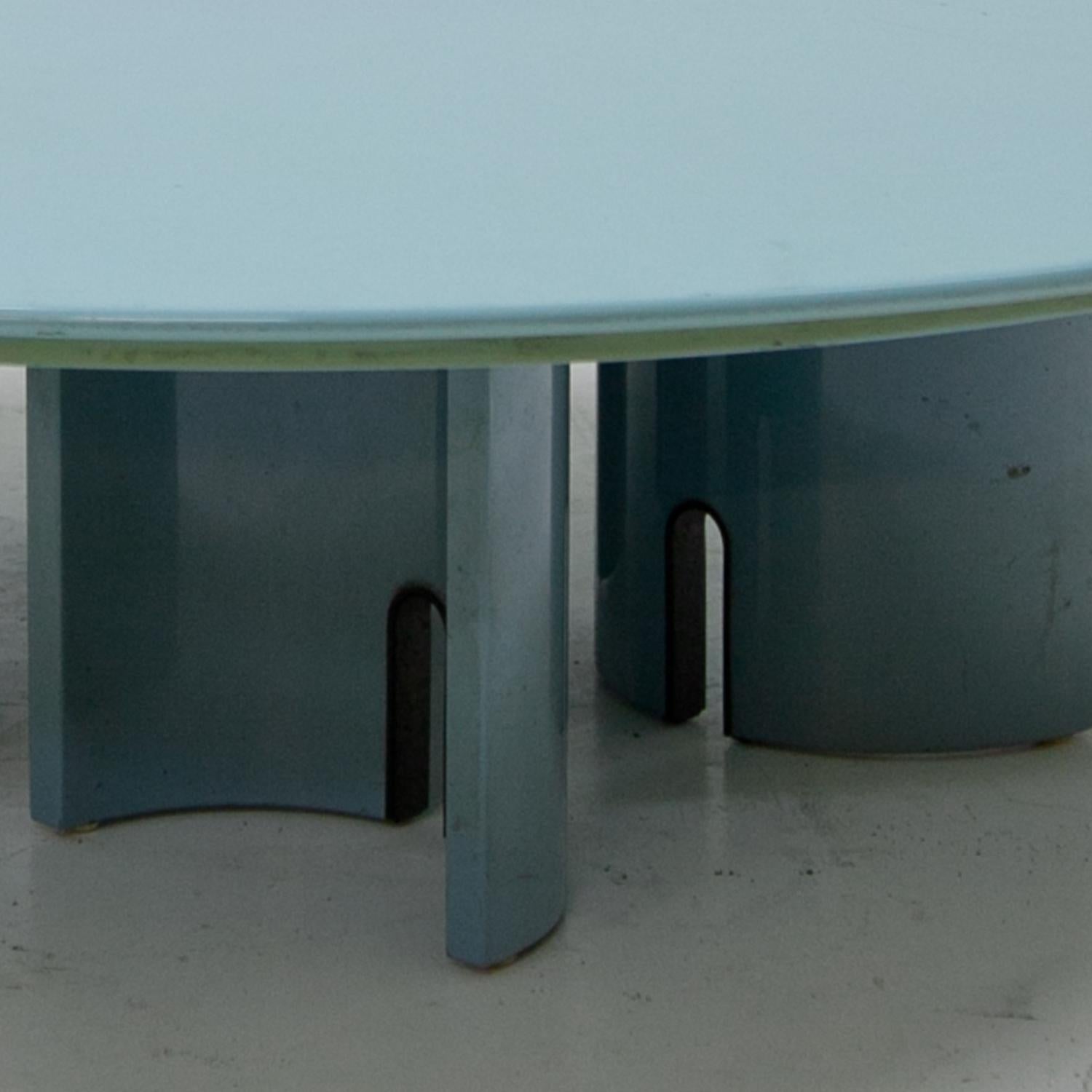 Mid-Century Modern Coffee Table by Giovanni Offredi for Saporiti, Italy, 1980s