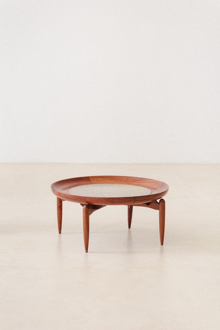 Coffee Table by Giuseppe Scapinelli, Brazilian Mid-Century Modern Design For Sale 1