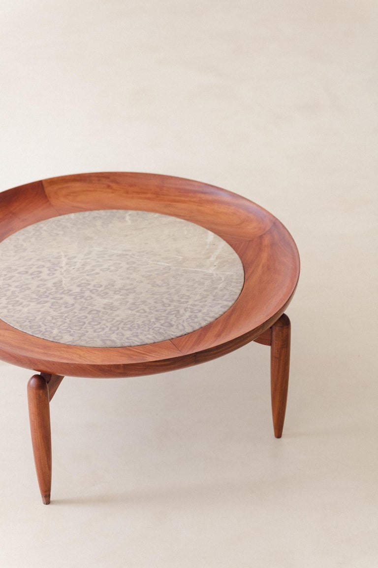 Coffee Table by Giuseppe Scapinelli, Brazilian Mid-Century Modern Design For Sale 2