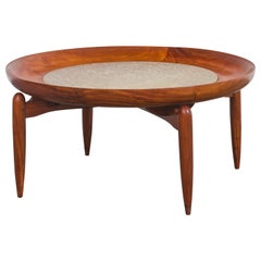 Vintage Coffee Table by Giuseppe Scapinelli, Brazilian Mid-Century Modern Design
