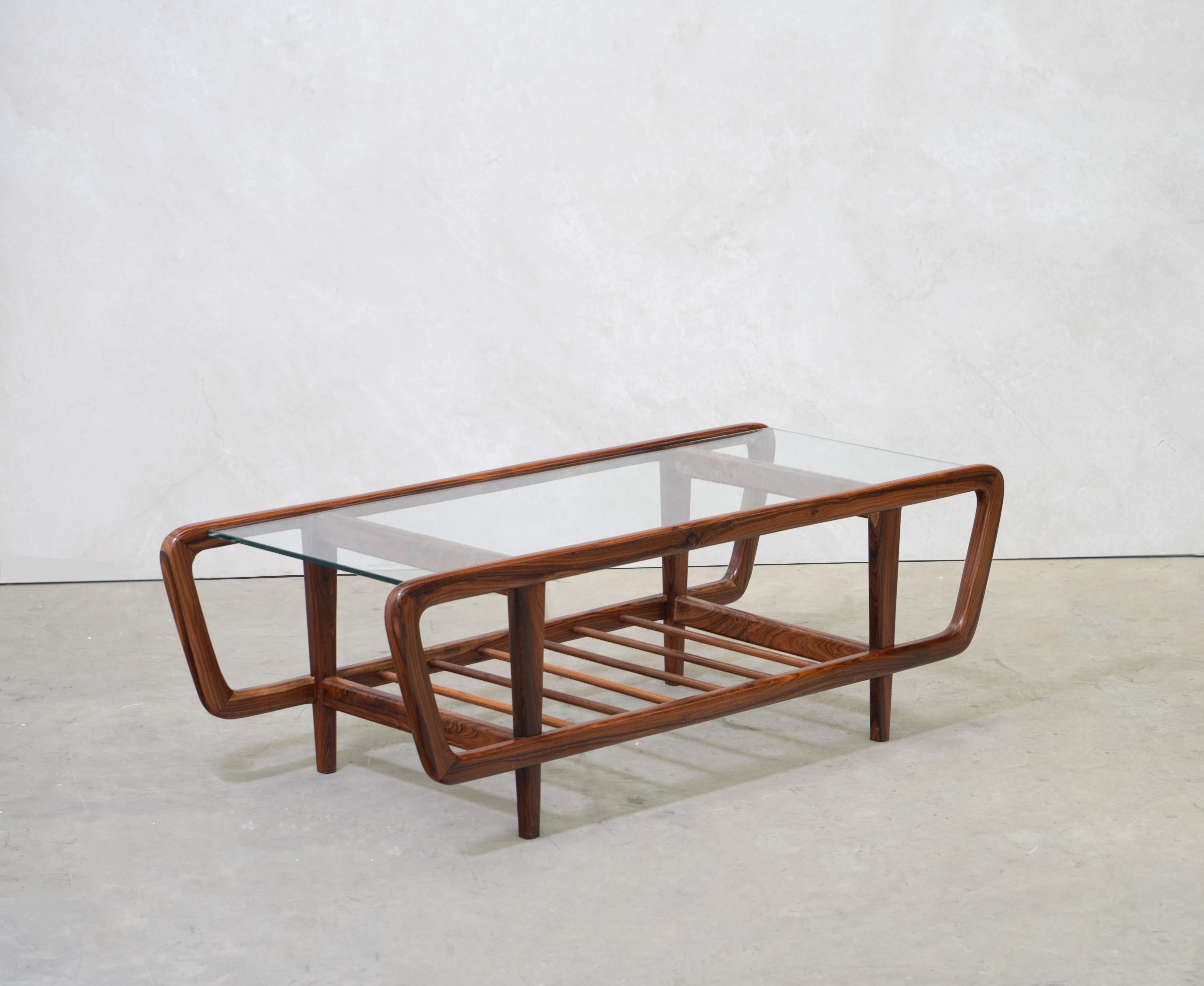 Coffee Table by Giuseppe Scapinelli, Brazilian Mid Century ModernDesign 2