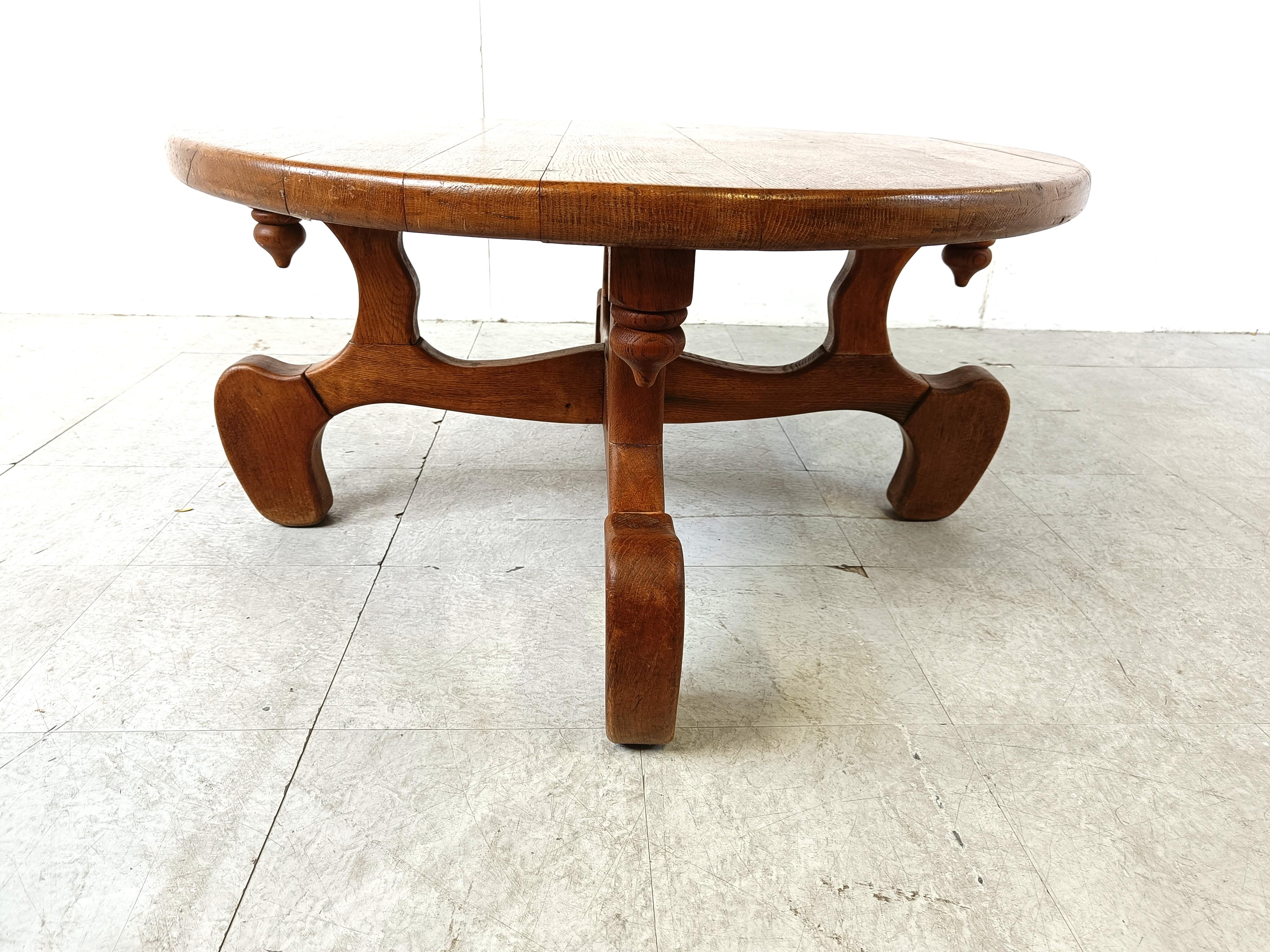 Coffee table by Guillerme et Chambron, 1960s In Good Condition For Sale In HEVERLEE, BE