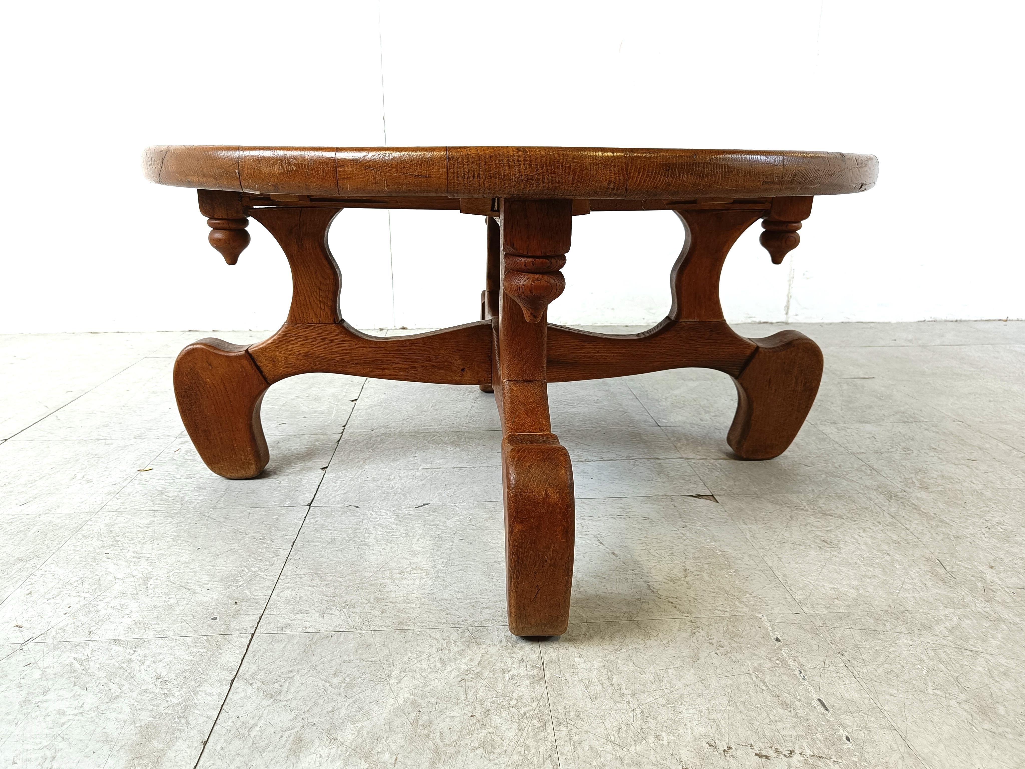 Mid-20th Century Coffee table by Guillerme et Chambron, 1960s For Sale