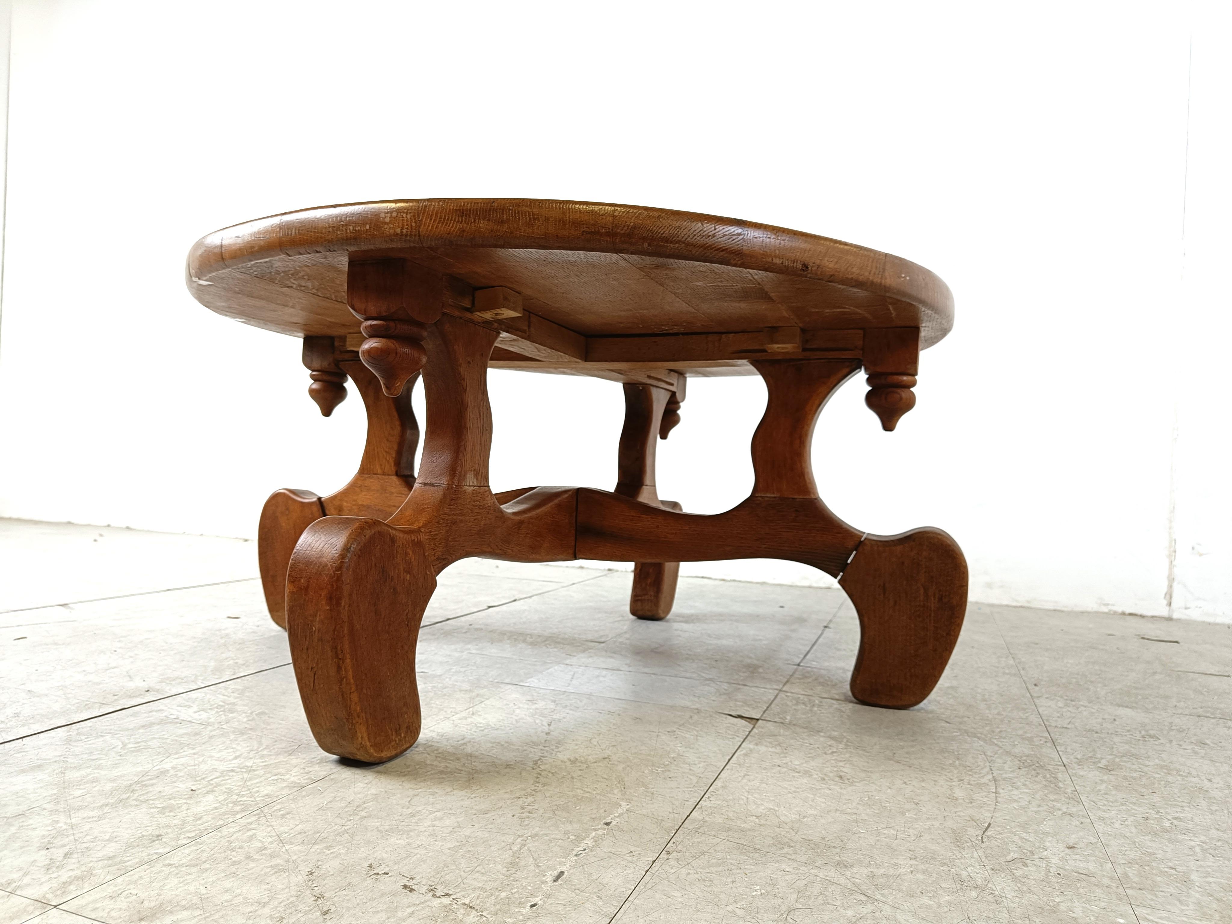 Coffee table by Guillerme et Chambron, 1960s For Sale 2