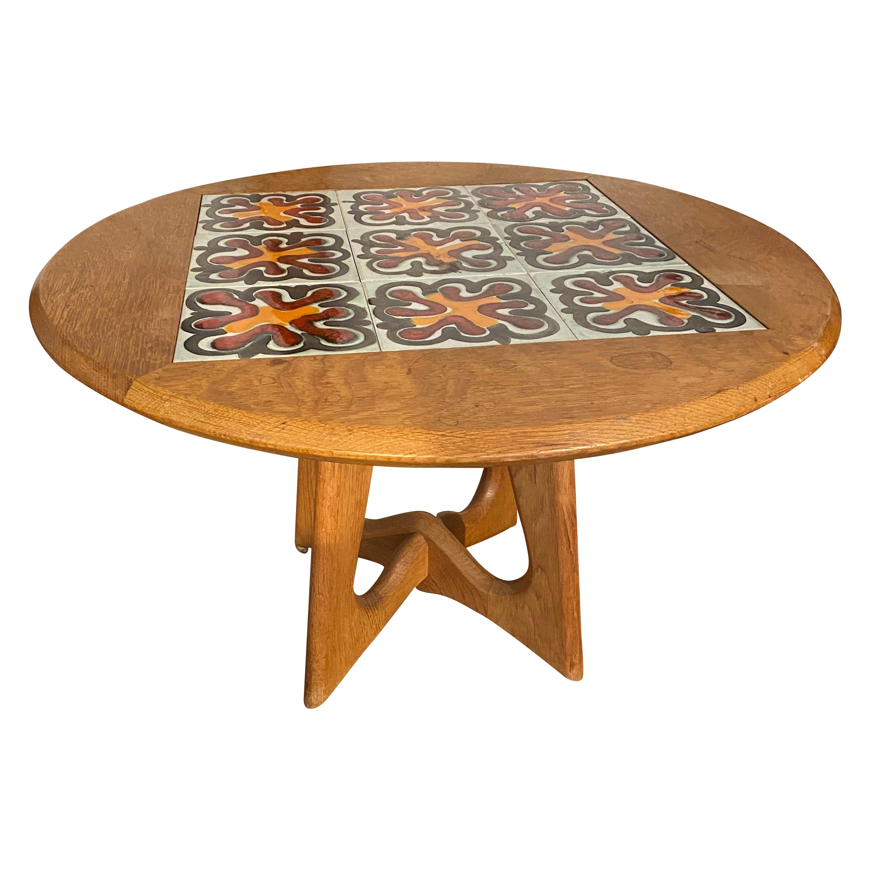 Coffee Table by Guillerme et Chambron For Sale