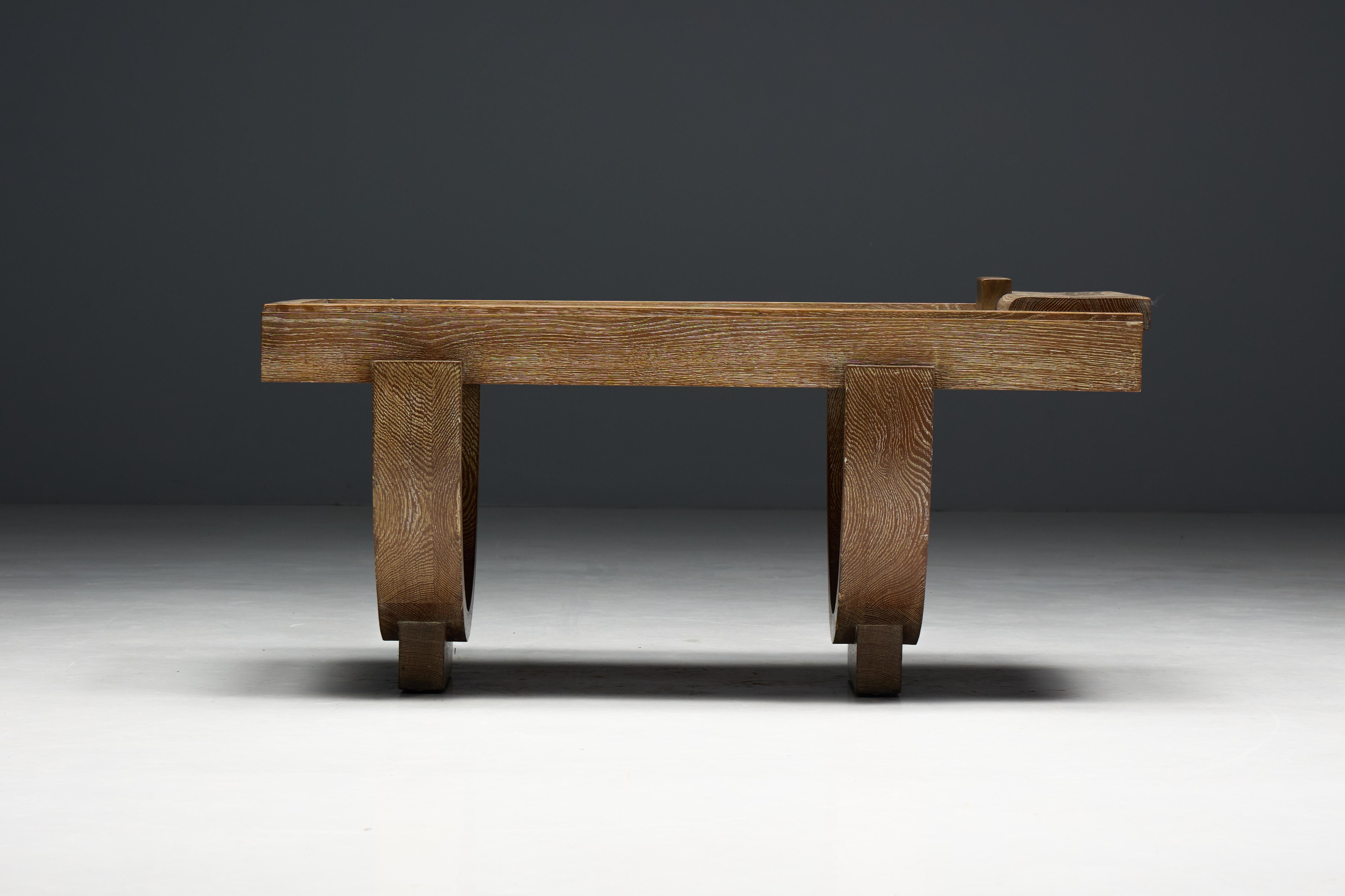 Mesa de centro de Guillerme et Chambron, Francia, Mediados del siglo XX en venta 12