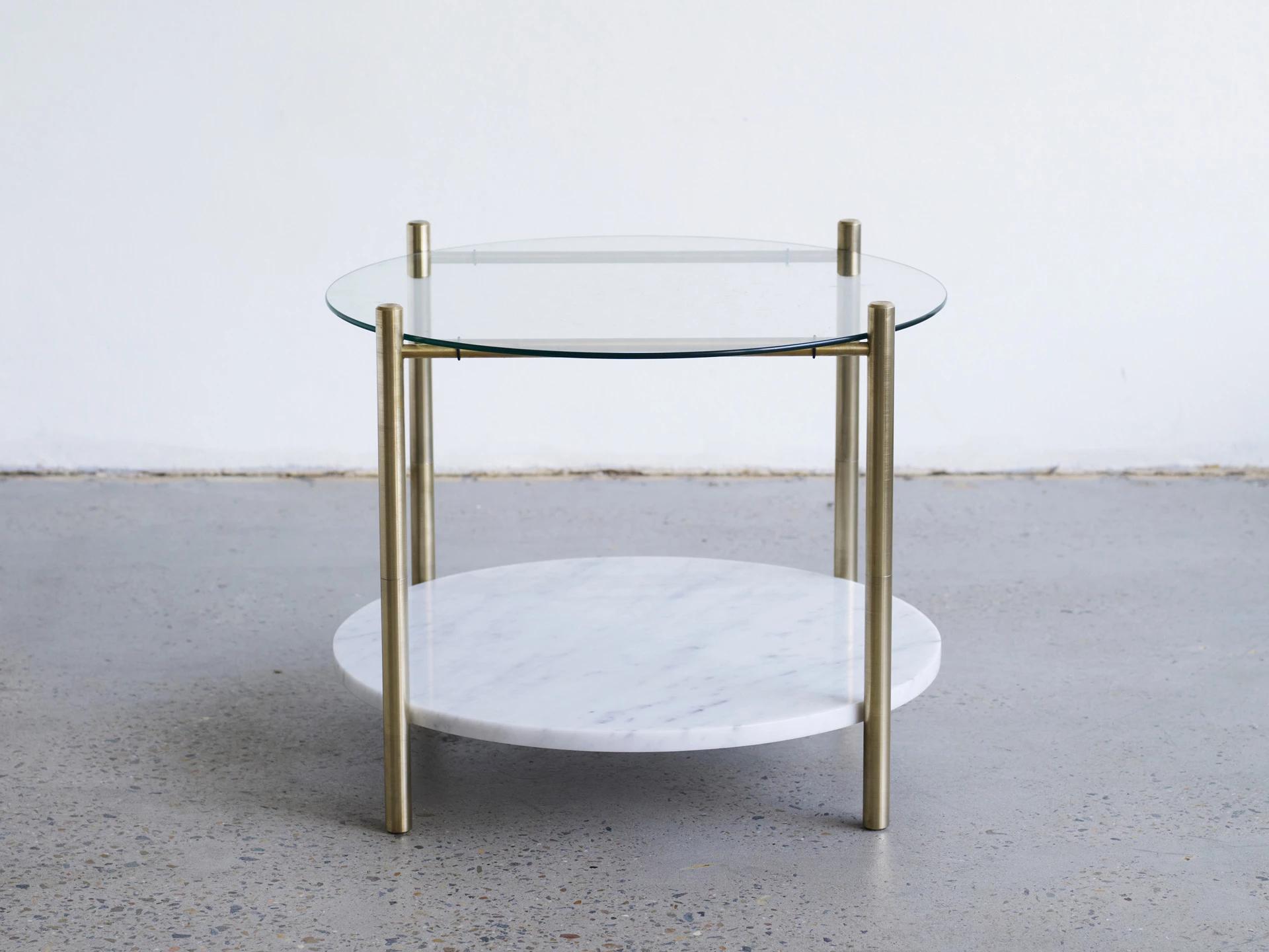 Brass Coffee Table by Henry Wilson