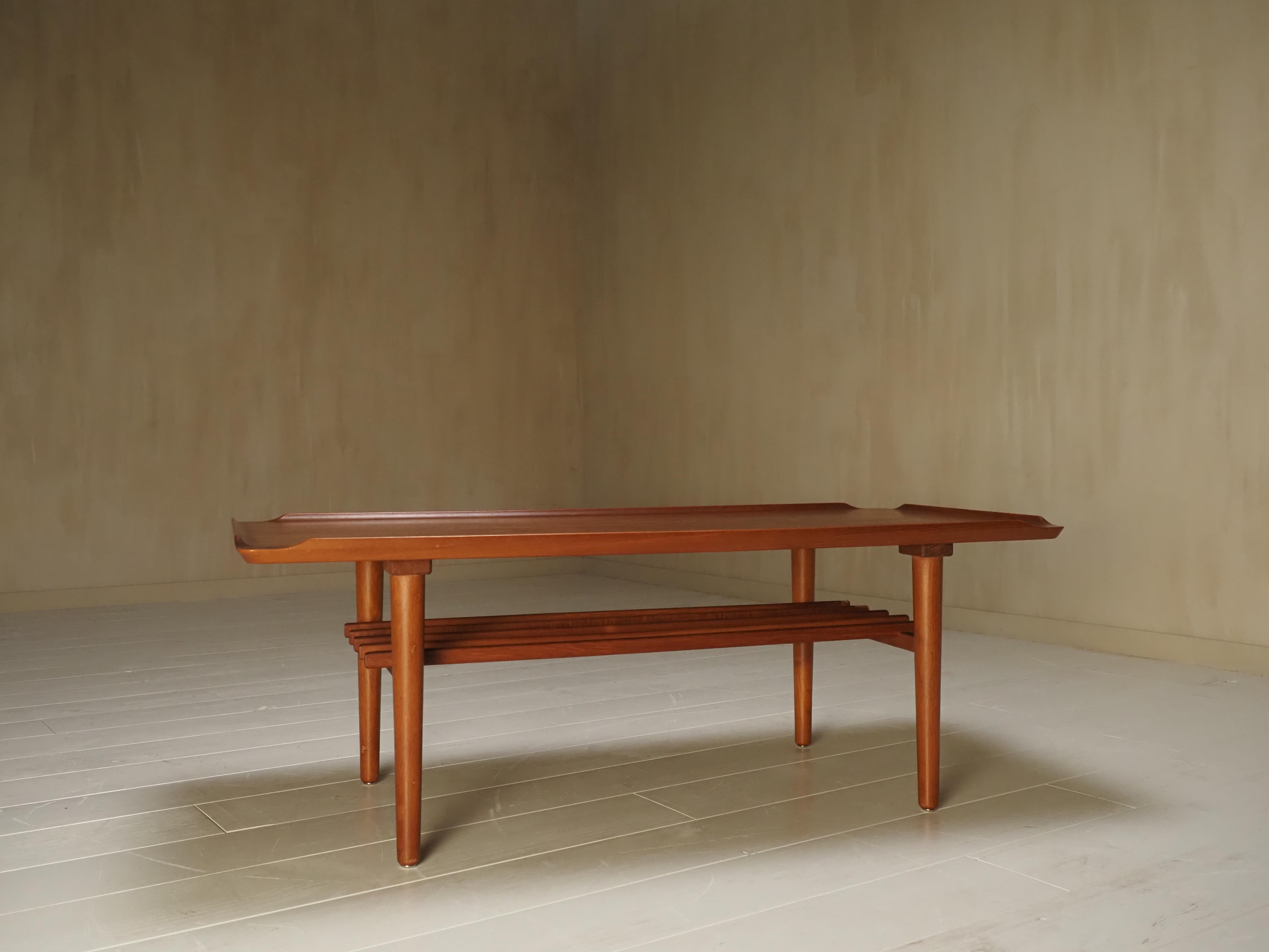 Coffee table by Holger Georg Jensen for Kubus, Denmark 1960s In Good Condition For Sale In Diest, BE