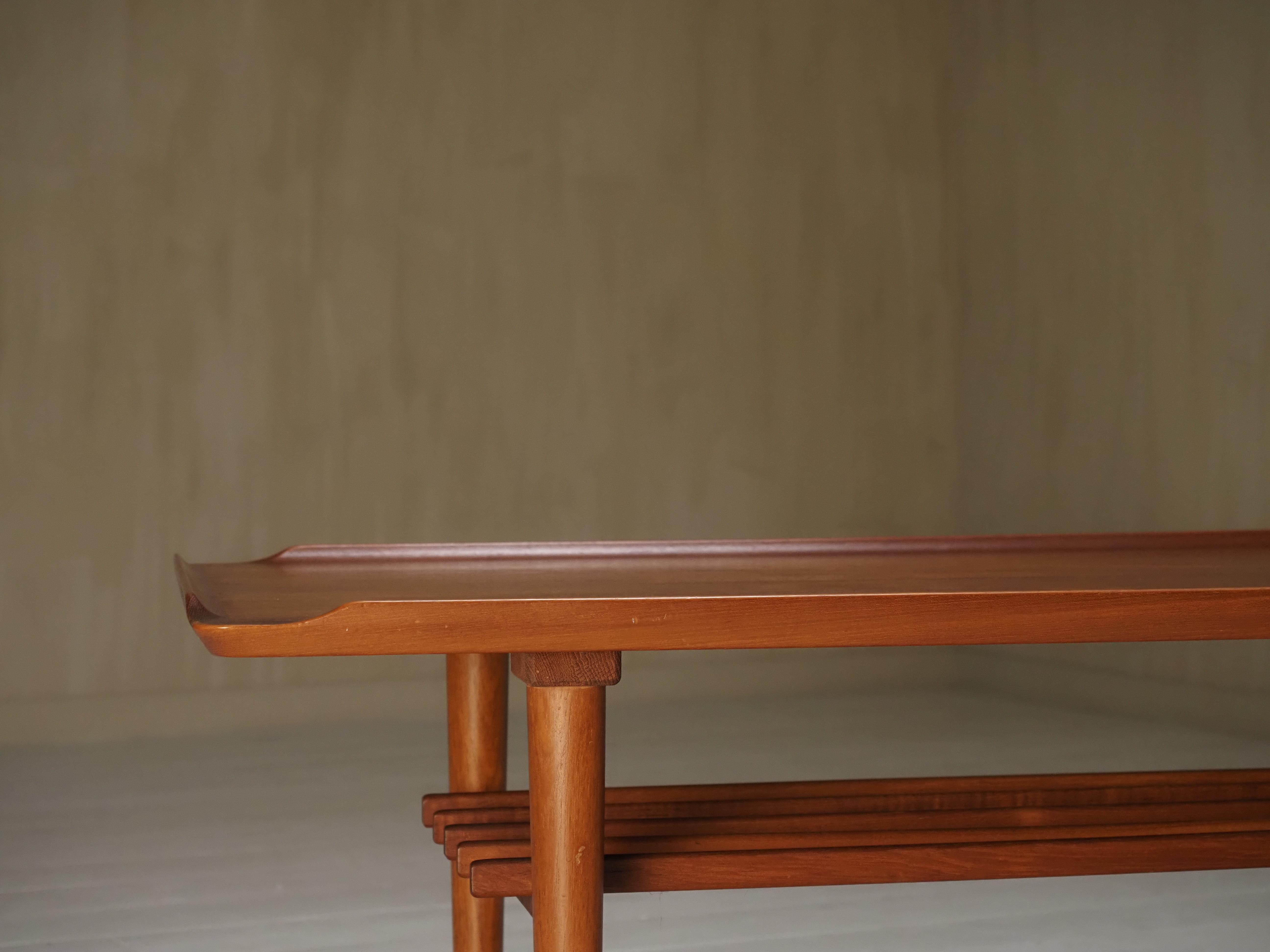 Mid-20th Century Coffee table by Holger Georg Jensen for Kubus, Denmark 1960s For Sale