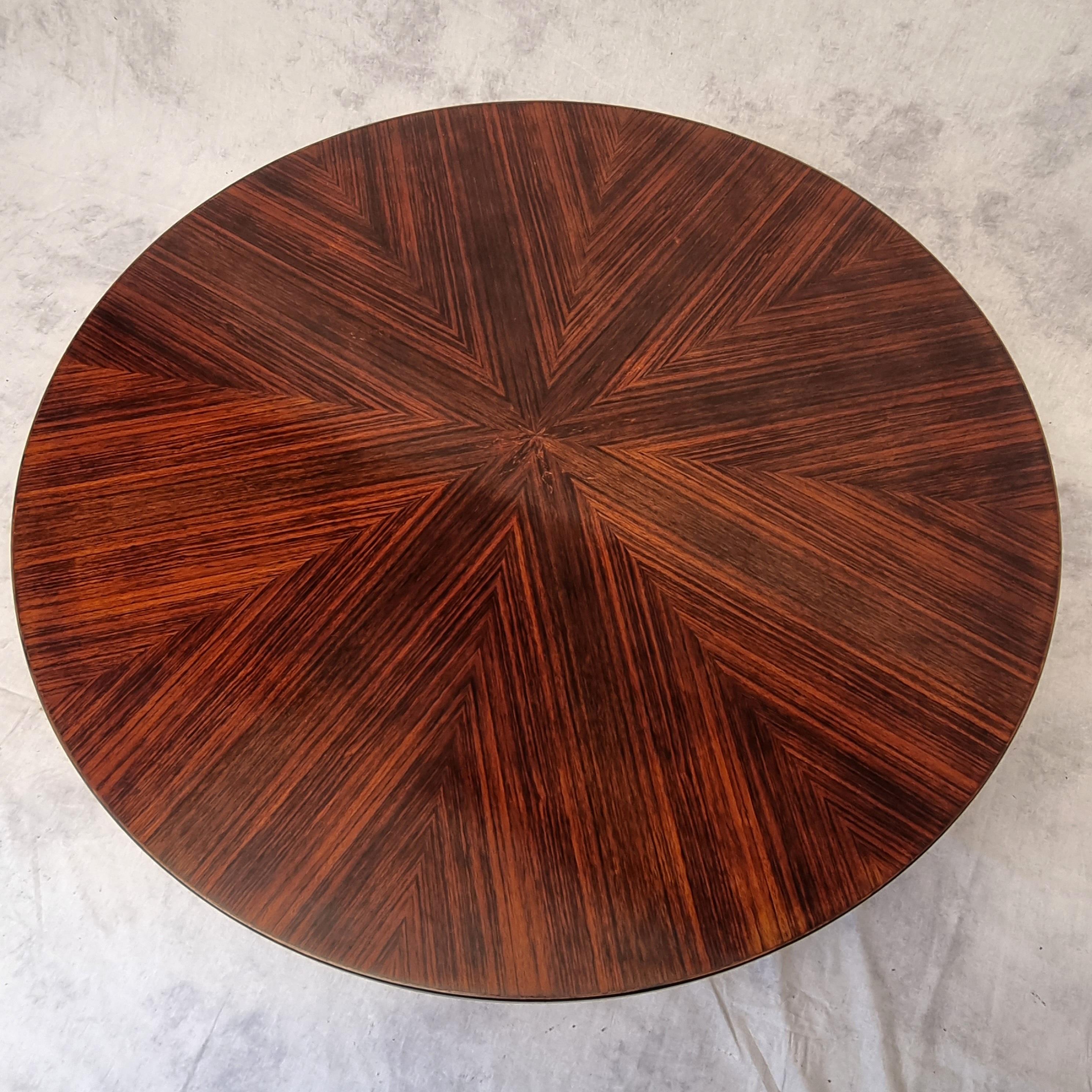 Mid-20th Century Coffee Table By Ico Parisi For Mim Roma - Rosewood - Ca 1960 For Sale