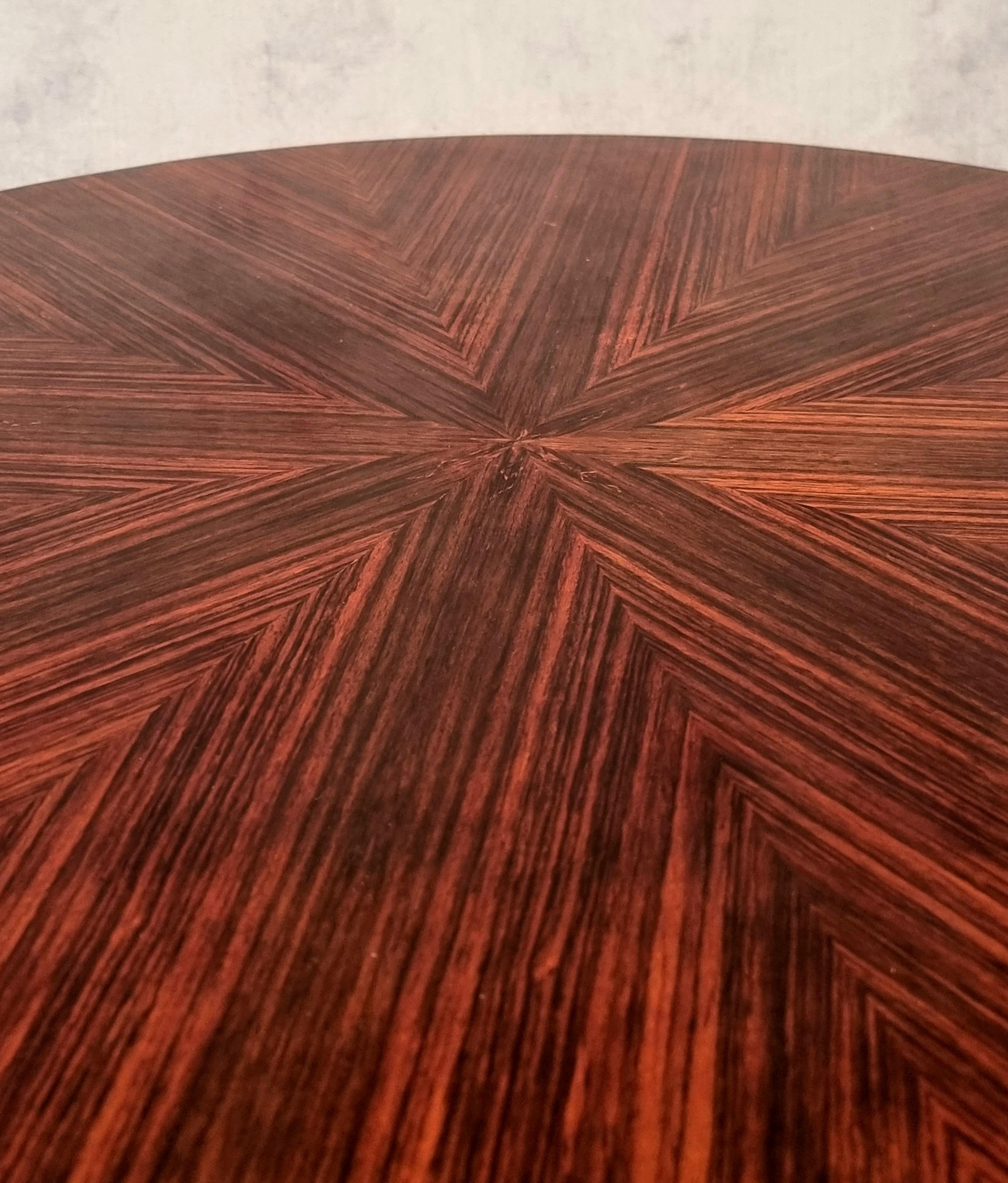 Metal Coffee Table By Ico Parisi For Mim Roma - Rosewood - Ca 1960 For Sale