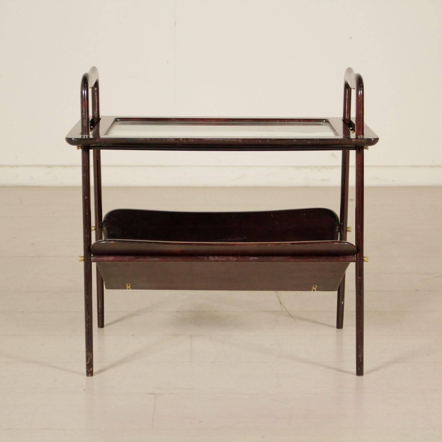 Coffee Table by Ico Parisi Stained Ebony Vintage, Italy, 1950s 2