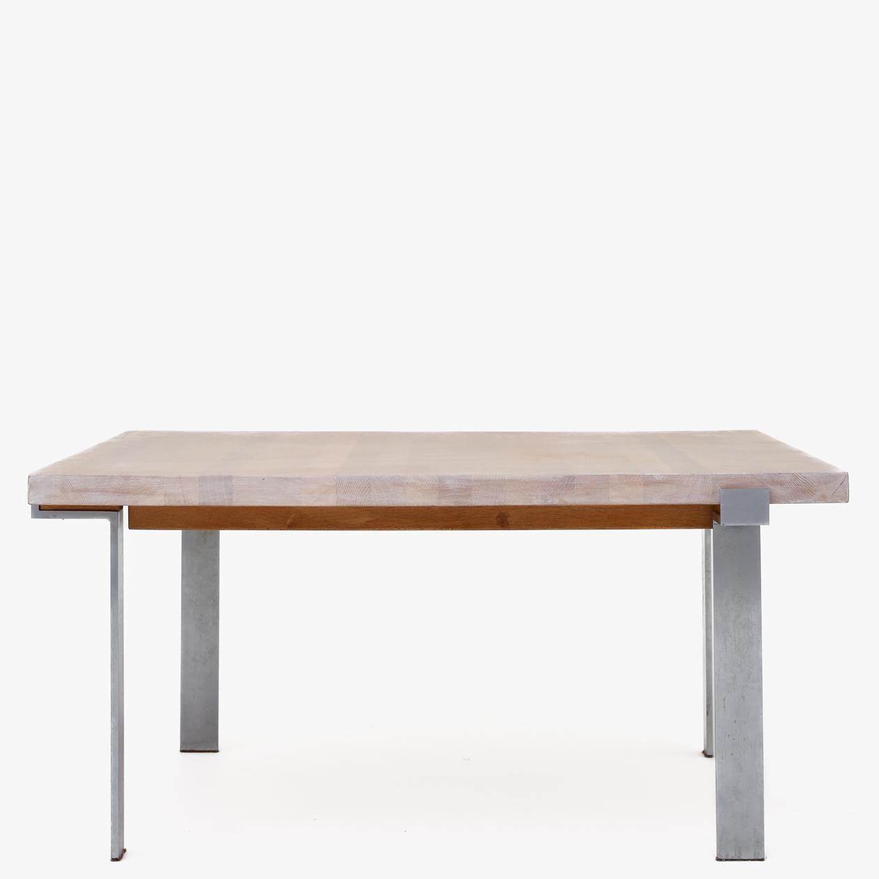 Patinated Coffee Table by Illum Wikkelsø For Sale