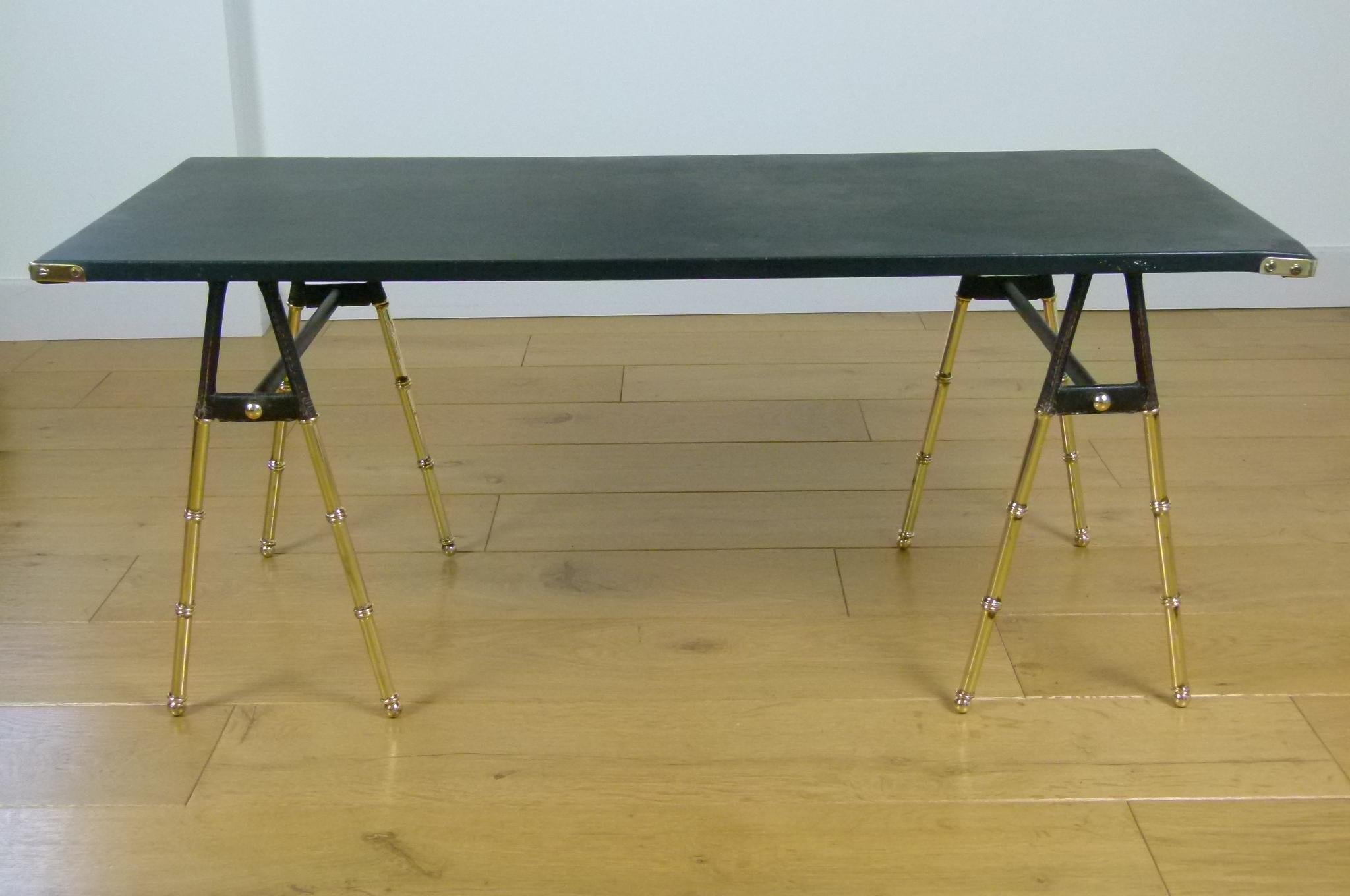Mid-Century Modern Coffee Table by Jacques Adnet, circa 1950