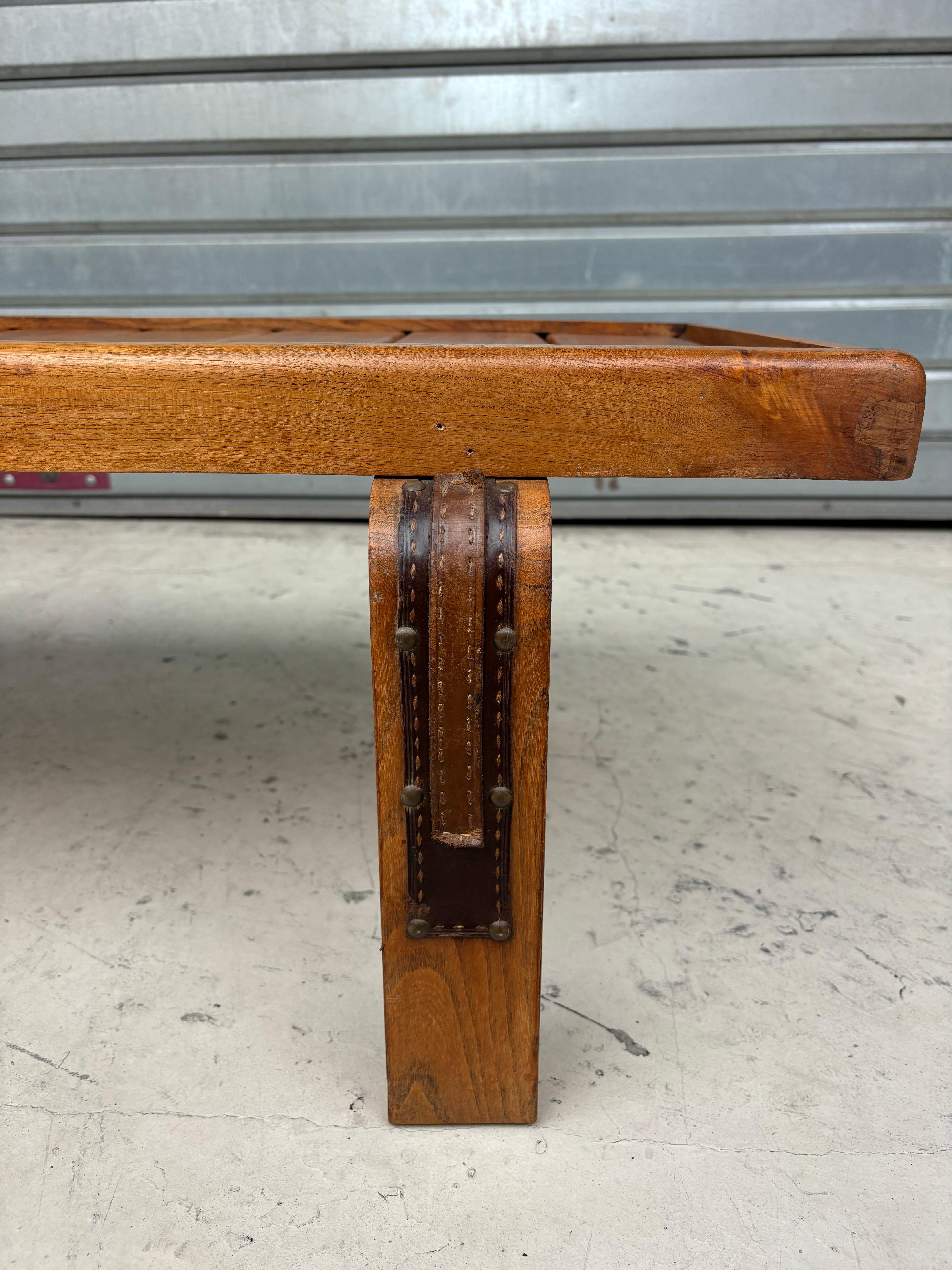 Coffee table by Jacques Adnet For Sale 3
