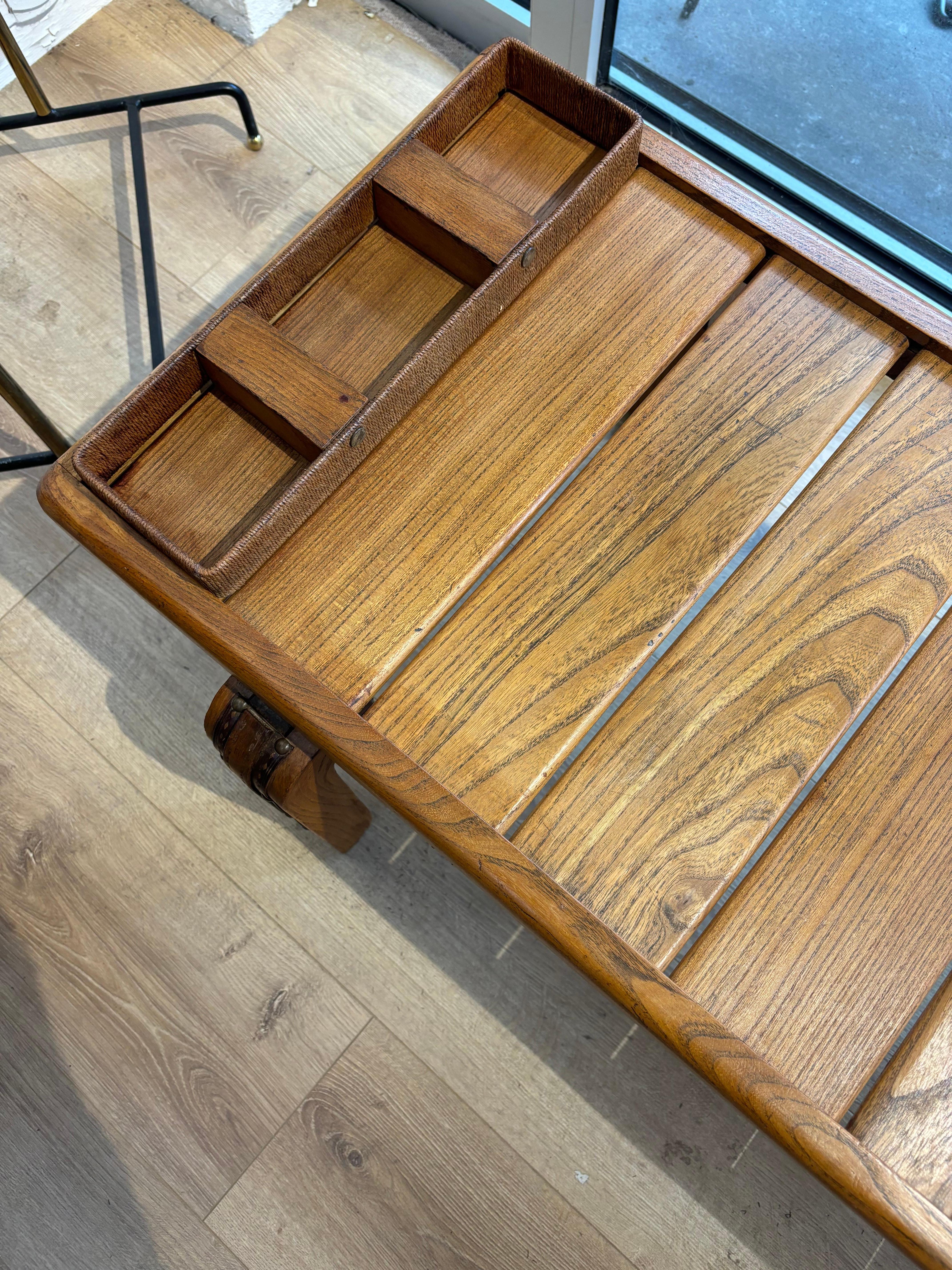 Coffee table by Jacques Adnet For Sale 8