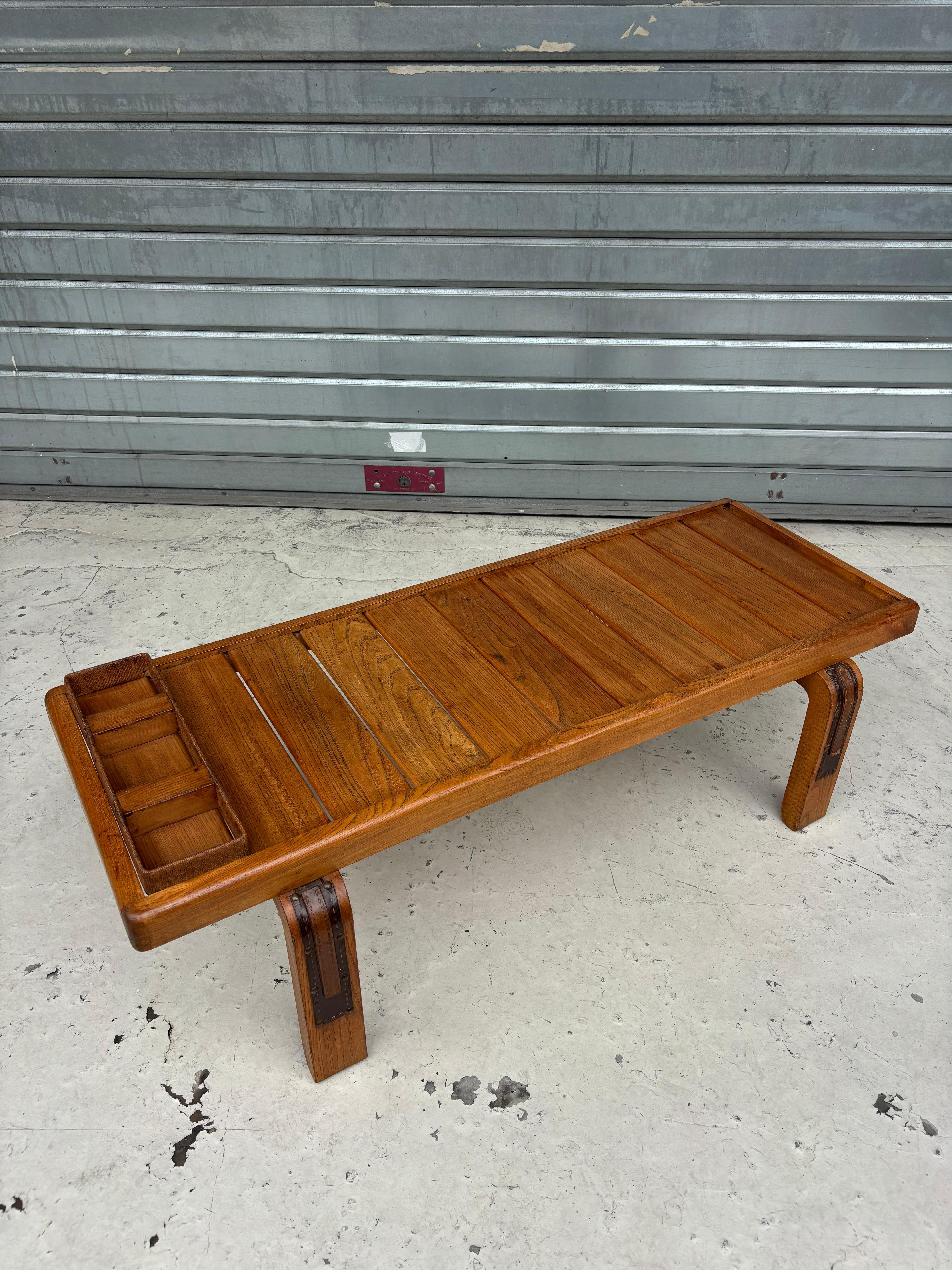 Mid-Century Modern Coffee table by Jacques Adnet For Sale