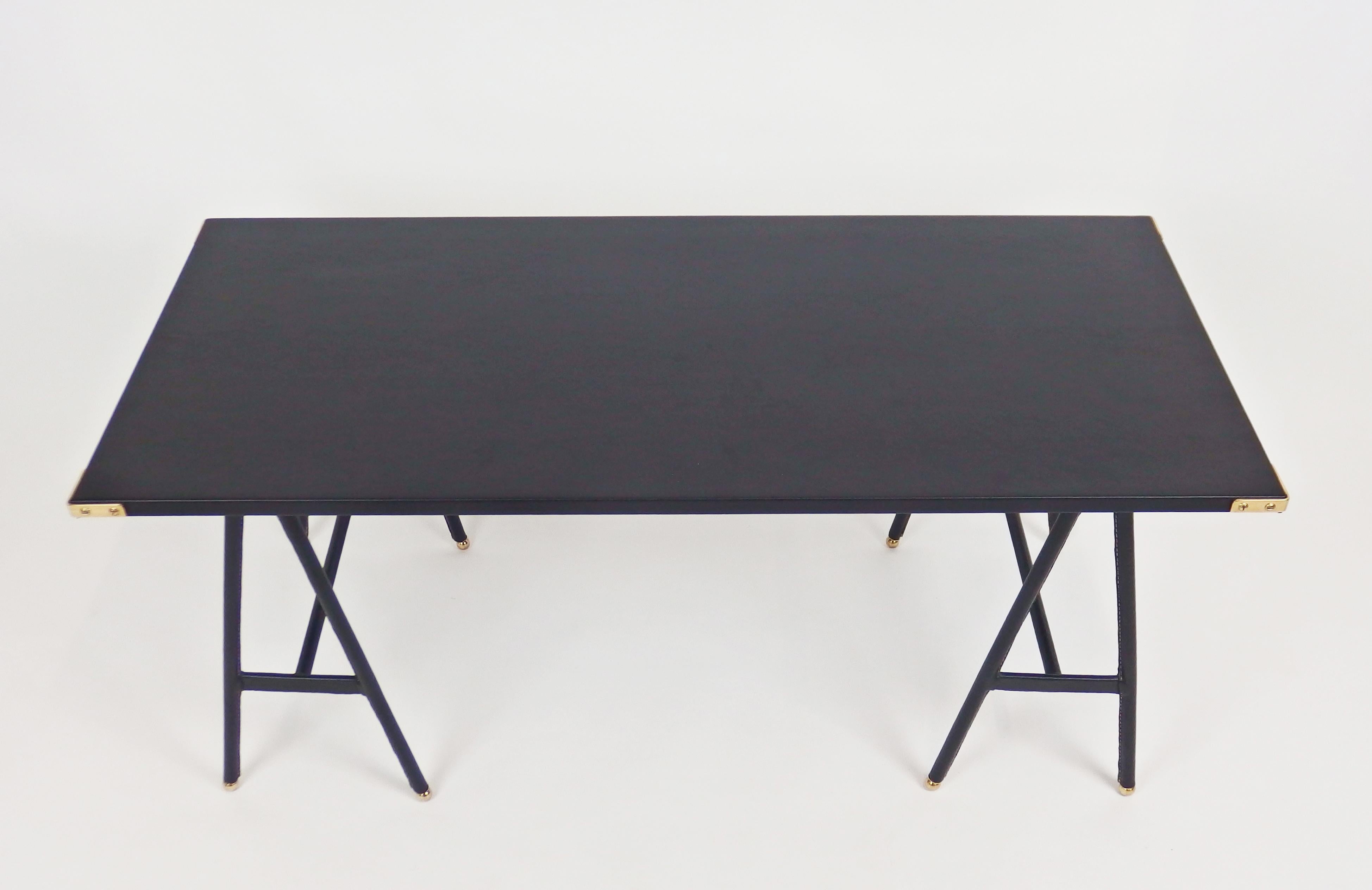 Mid-Century Modern Coffee Table by Jacques Adnet For Sale