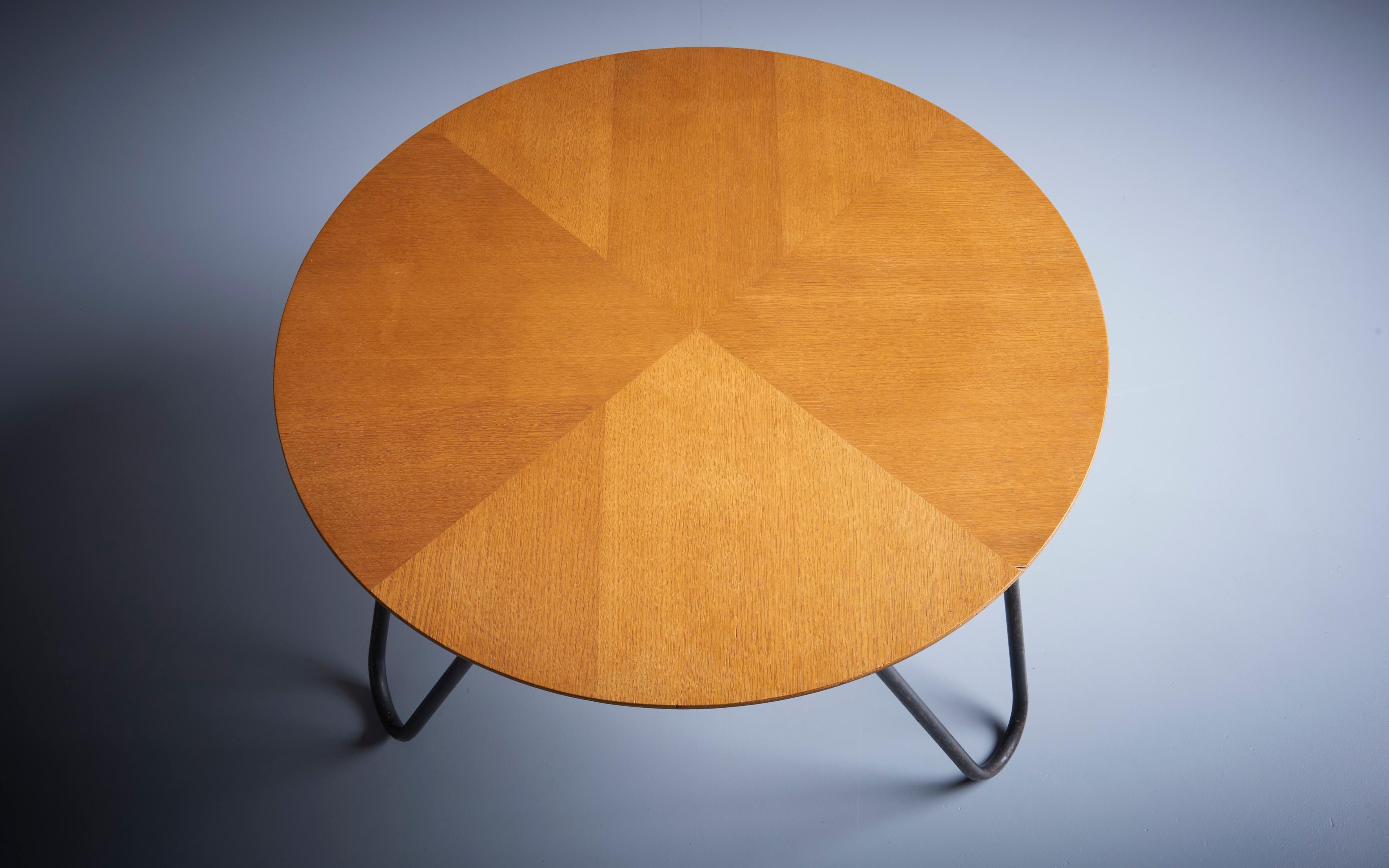 Mid-20th Century Coffee Table by Jacques Hitier for Tubauto, France, 1950 For Sale