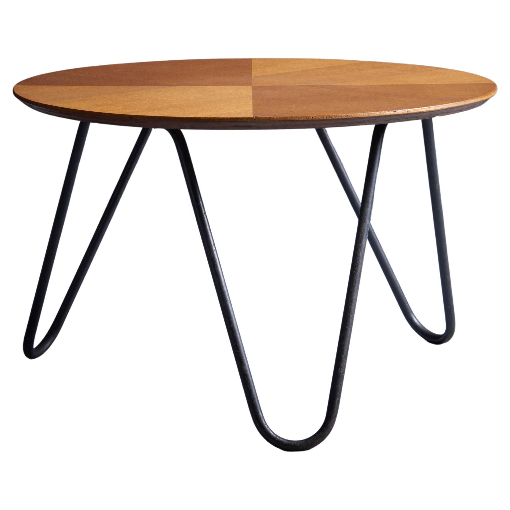 Coffee Table by Jacques Hitier for Tubauto, France, 1950 For Sale