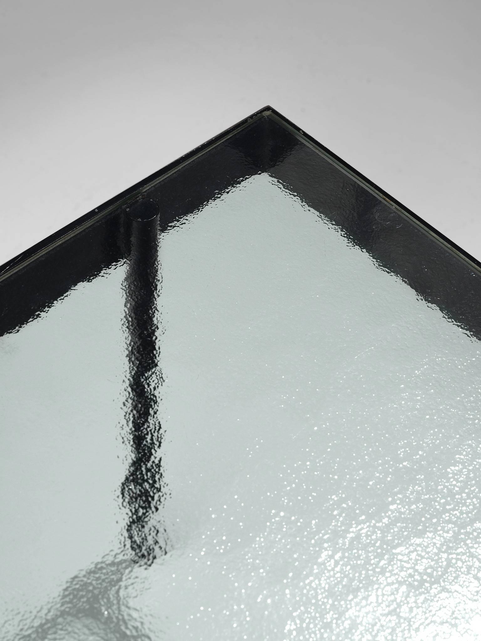 Table basse Janni van Pelt en métal et verre Excellent état à Waalwijk, NL