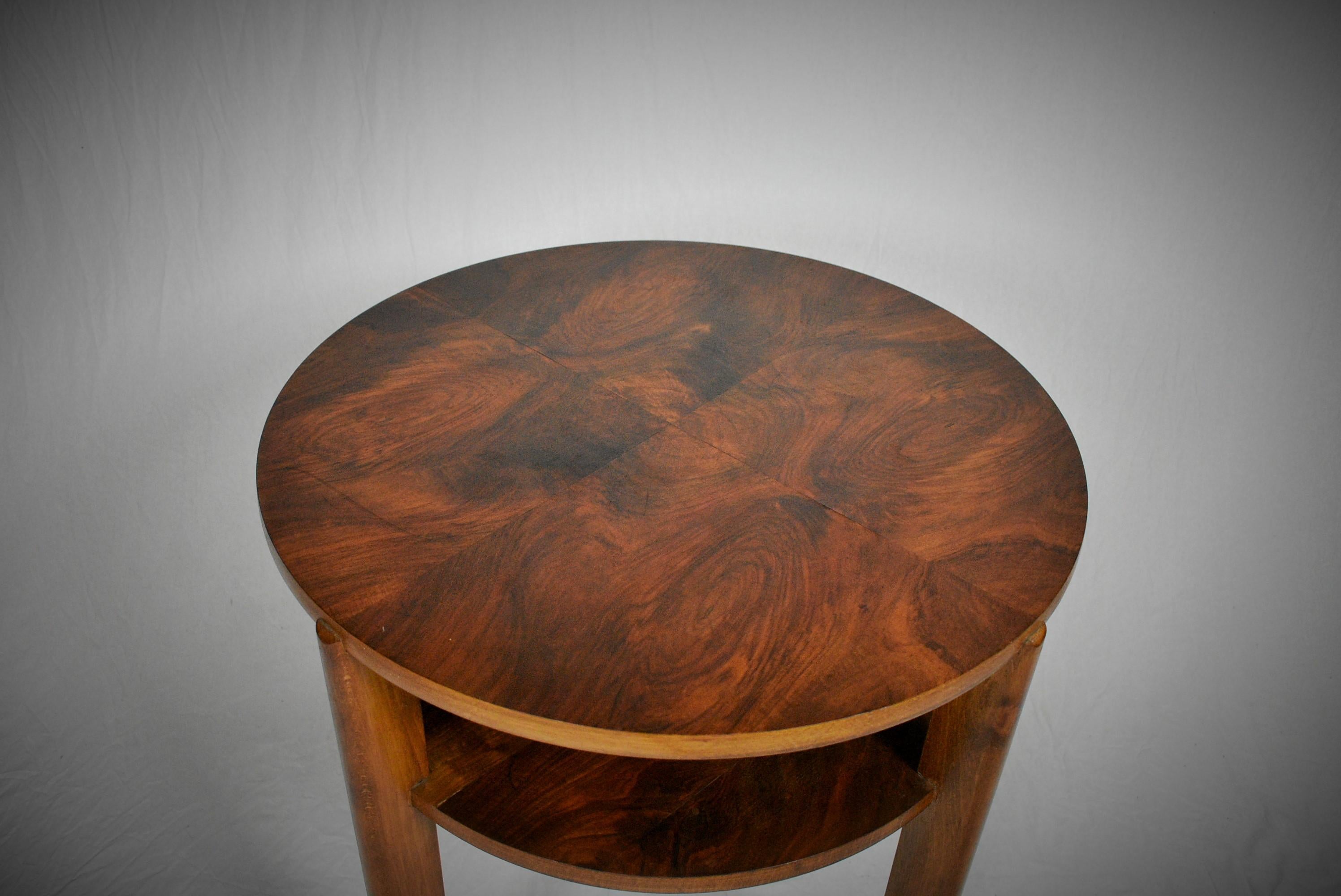 Wood Coffee Table by Jindrich Halabala, 1930s