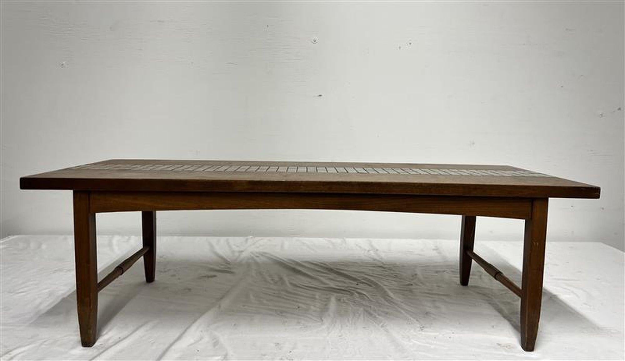 Ceramic Coffee Table by Lane For Sale