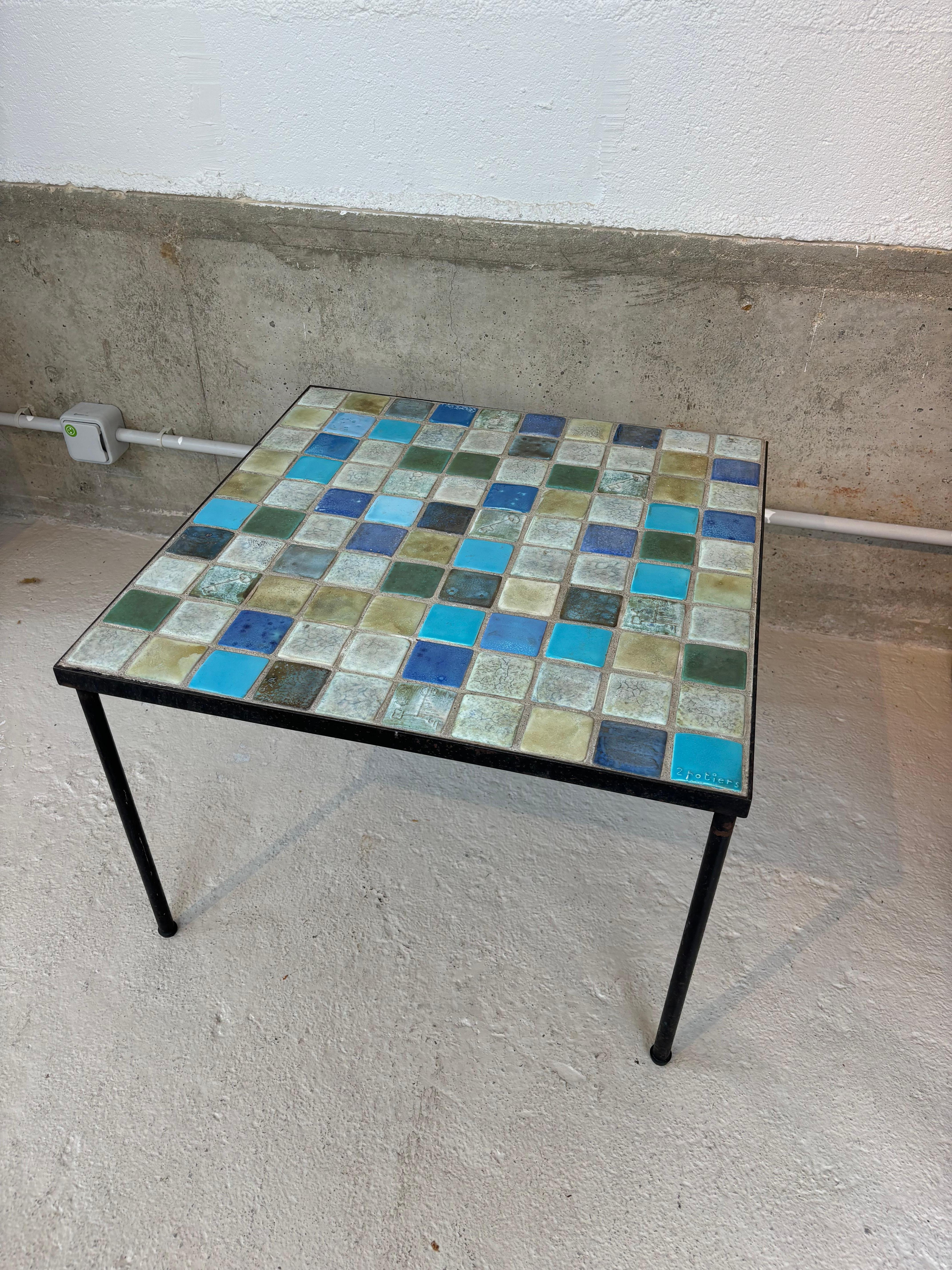 Coffee table by les 2 Potiers For Sale 4