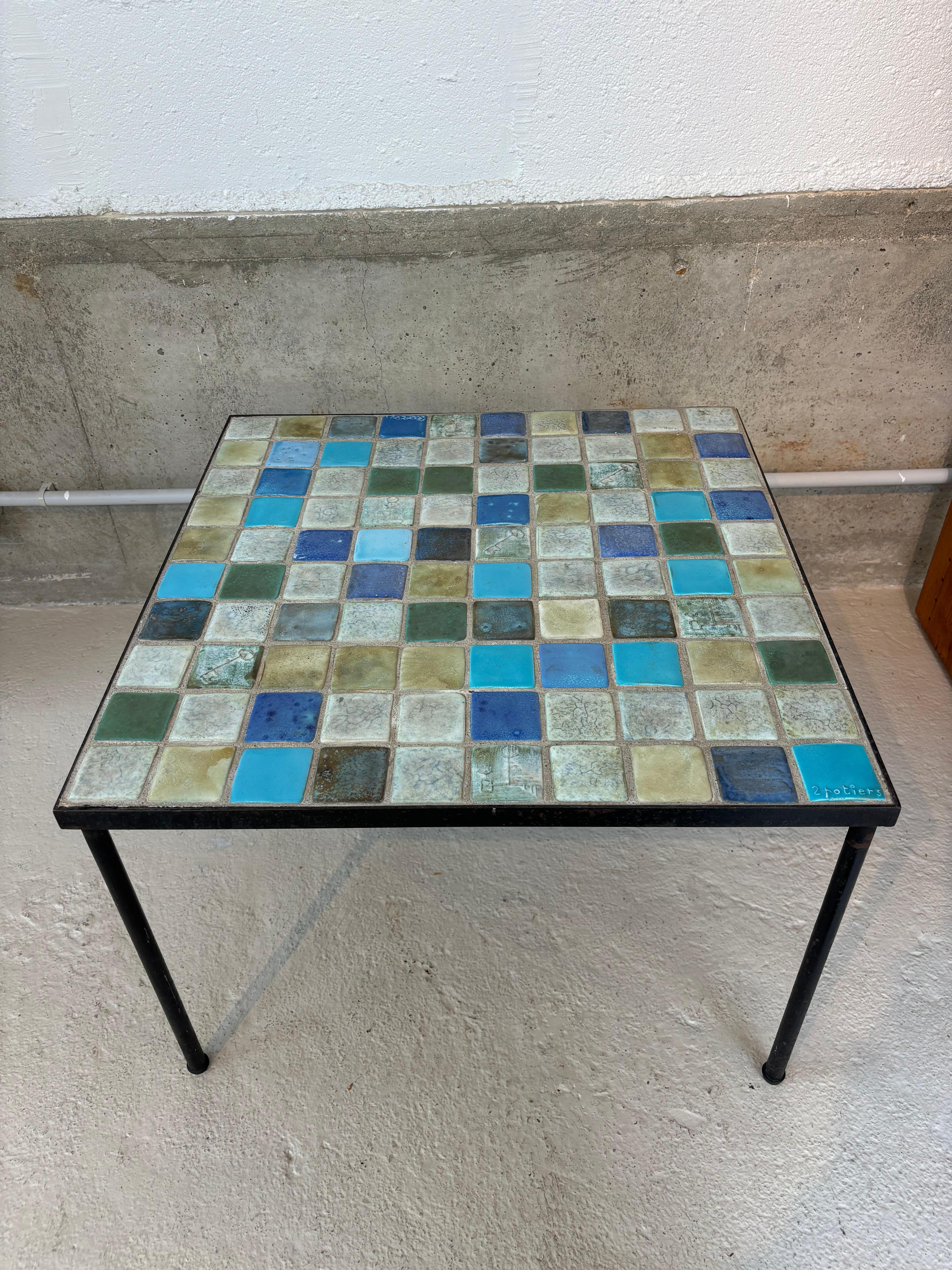 Coffee table by les 2 Potiers For Sale 9