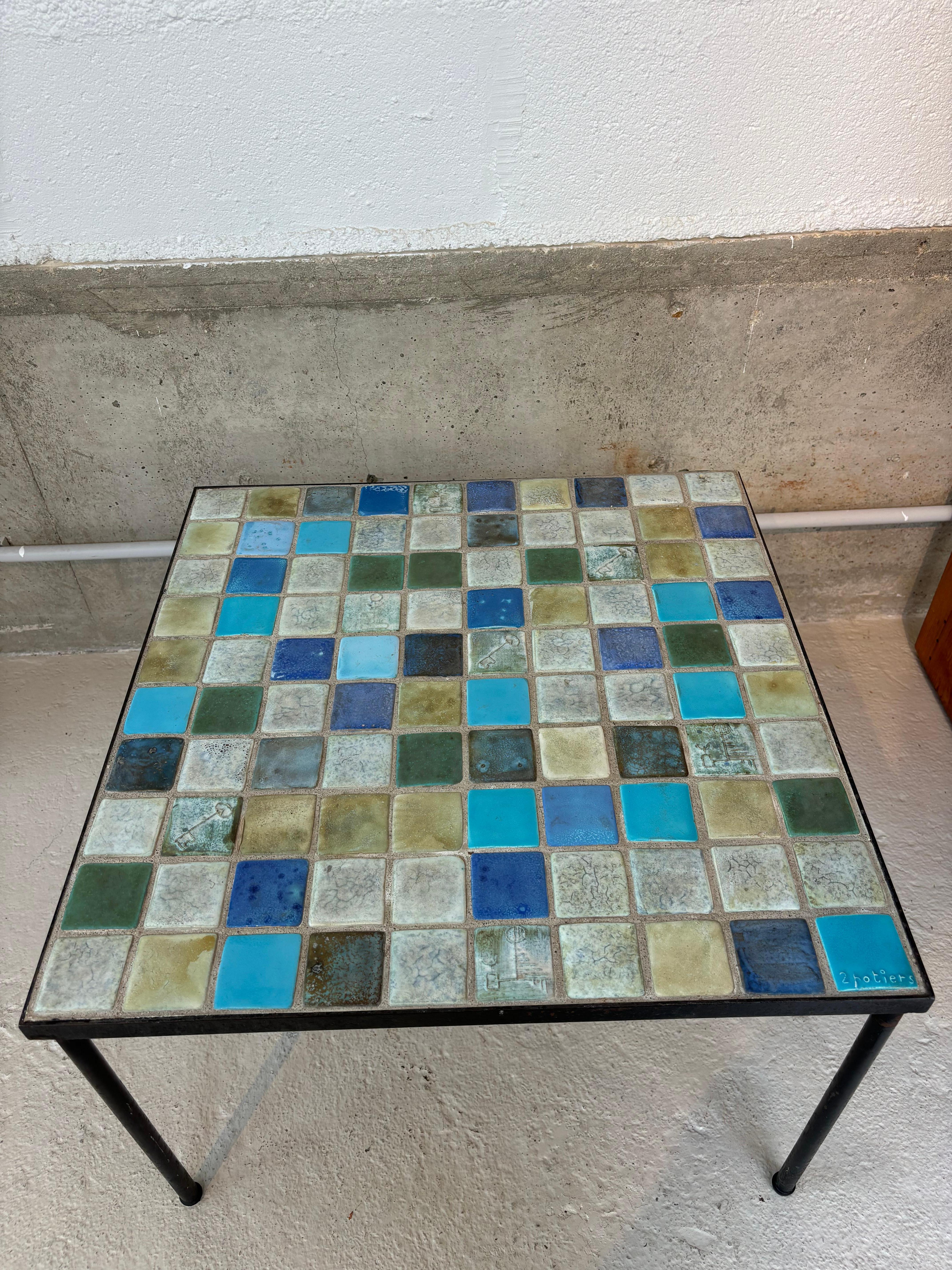 Coffee table by les 2 Potiers For Sale 10