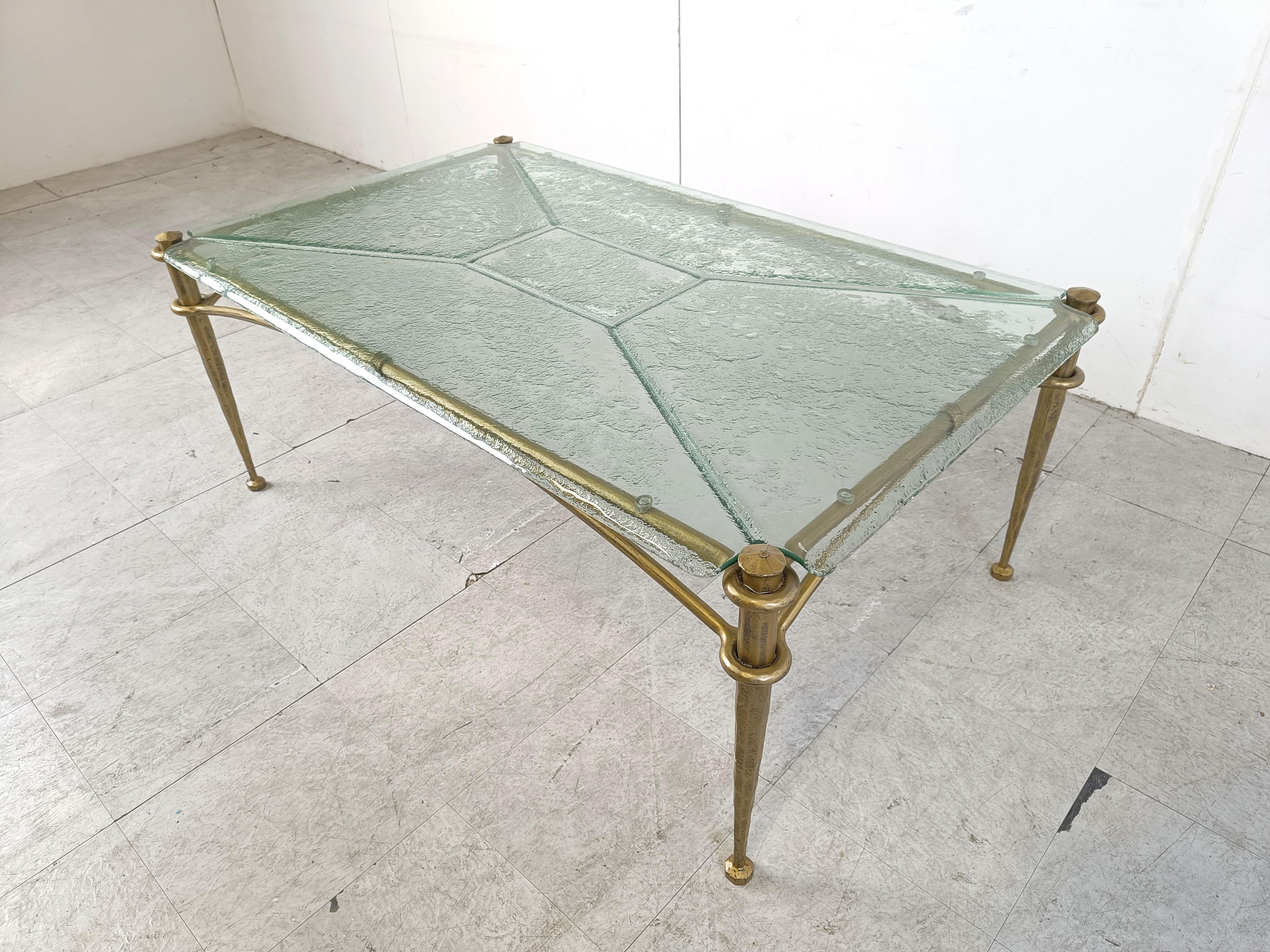 Glass Coffee table by Lothar Klute, 1970s For Sale