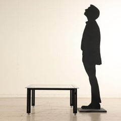 Coffee Table by Luigi Caccia Dominioni Chromed Vintage, Italy, 1960s