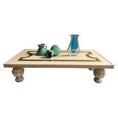 Ivory Lacquered Coffee Table by Maison Jansen, Circa 1940
