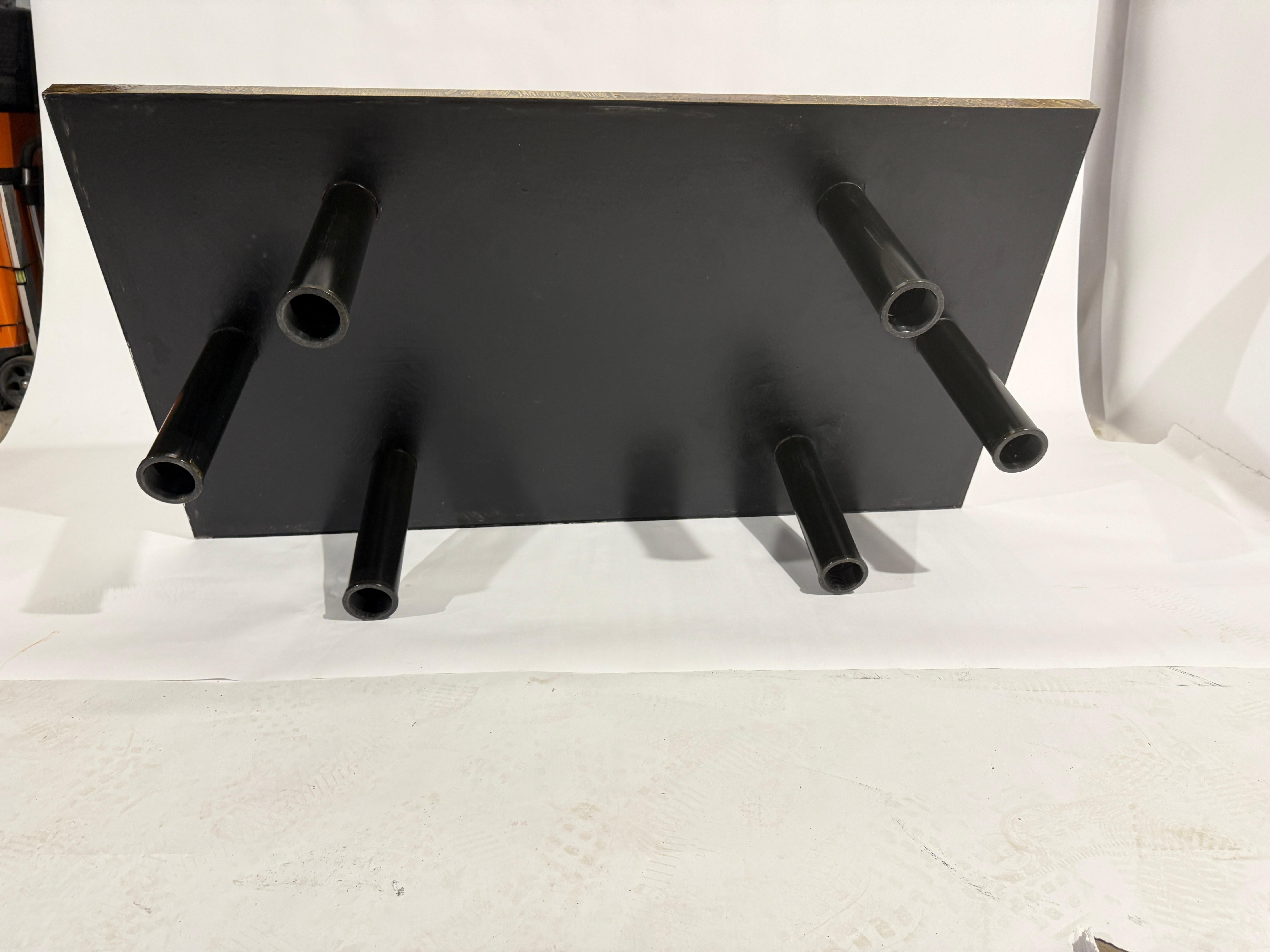 Coffee table By Marc D'haenens Circa 1980 Latón en venta