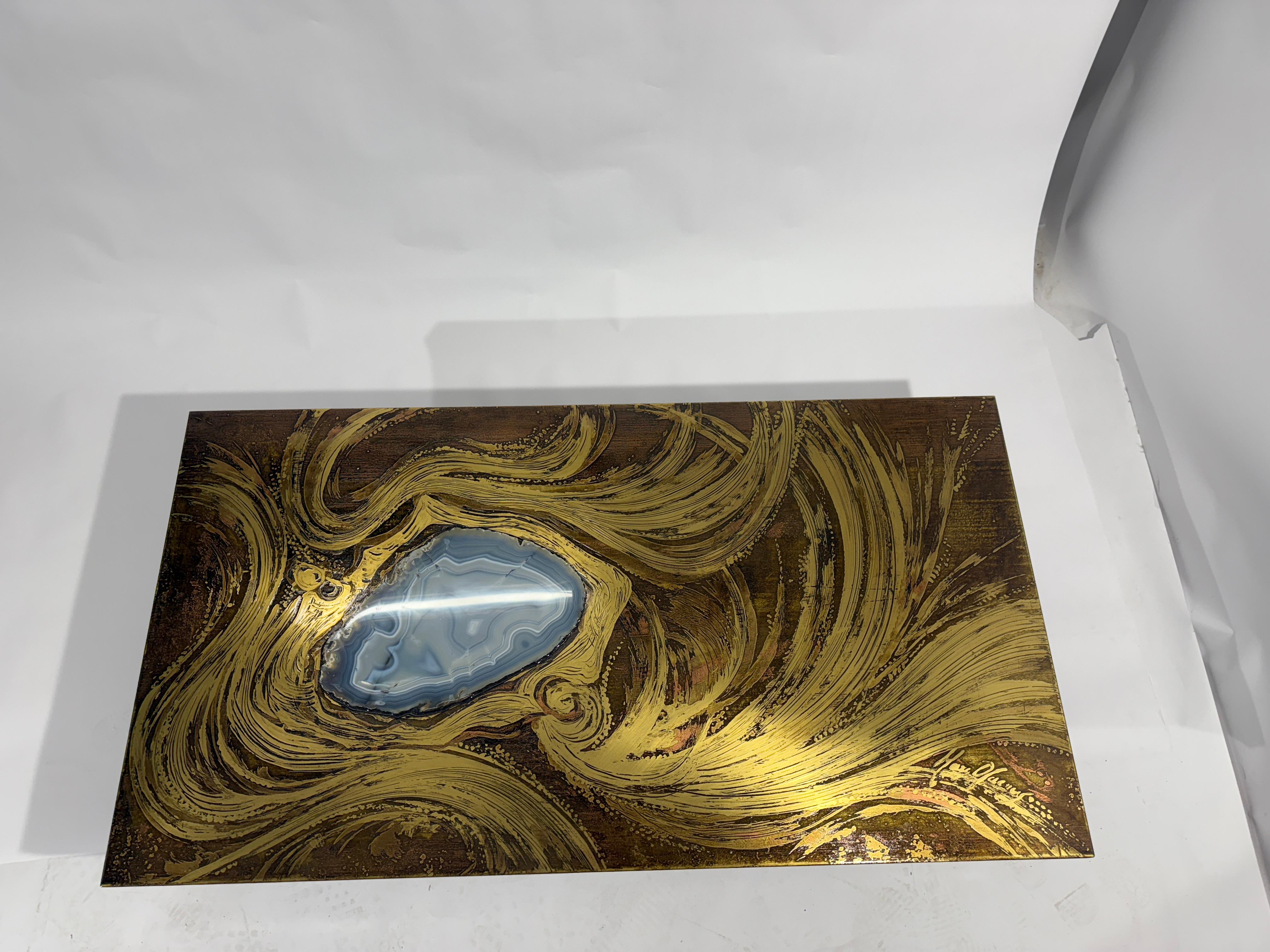 Coffee table By Marc D'haenens Circa 1980 en venta 1