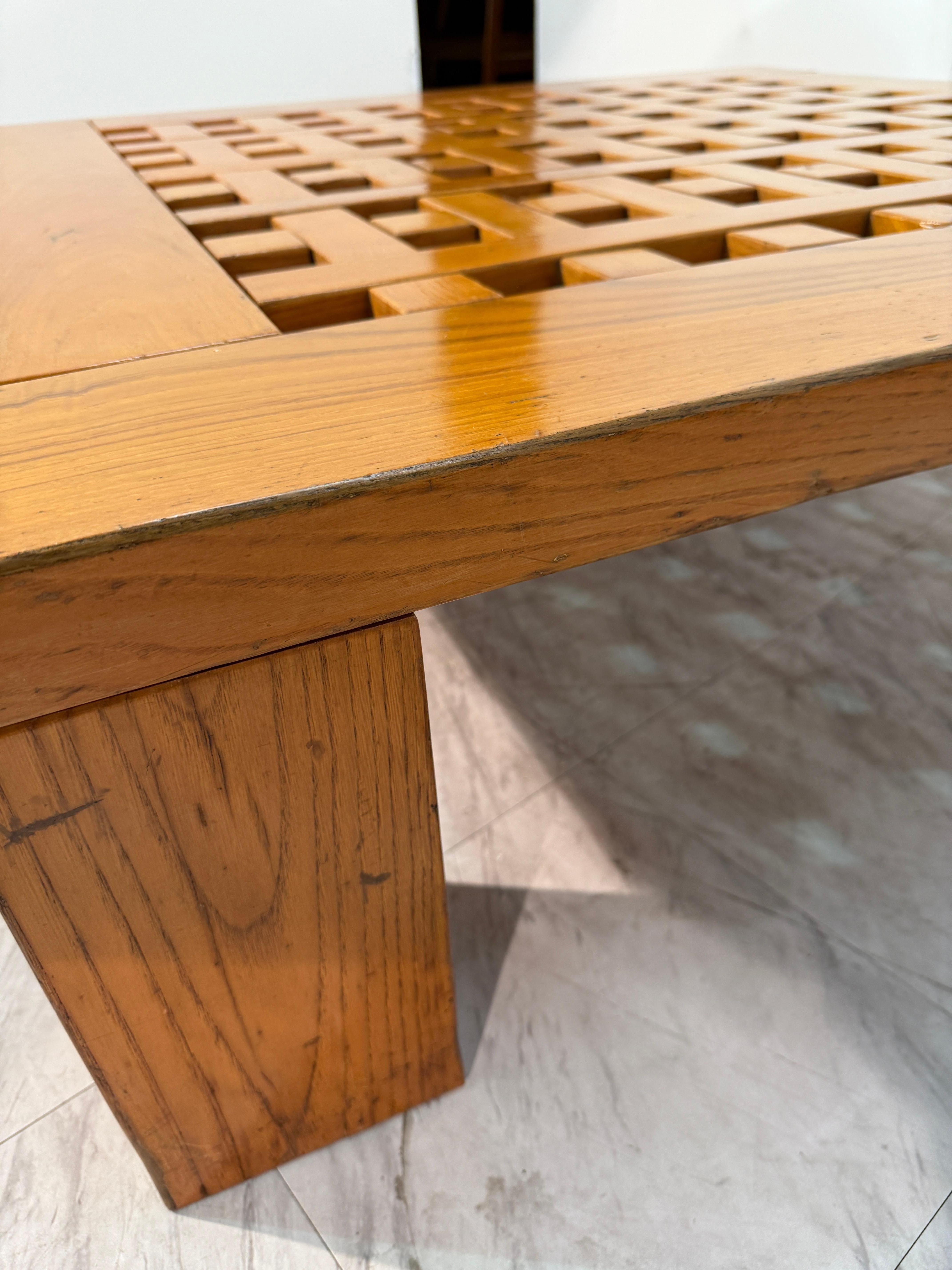 Bois Table basse par Meccani Studio pour Carabotto en vente