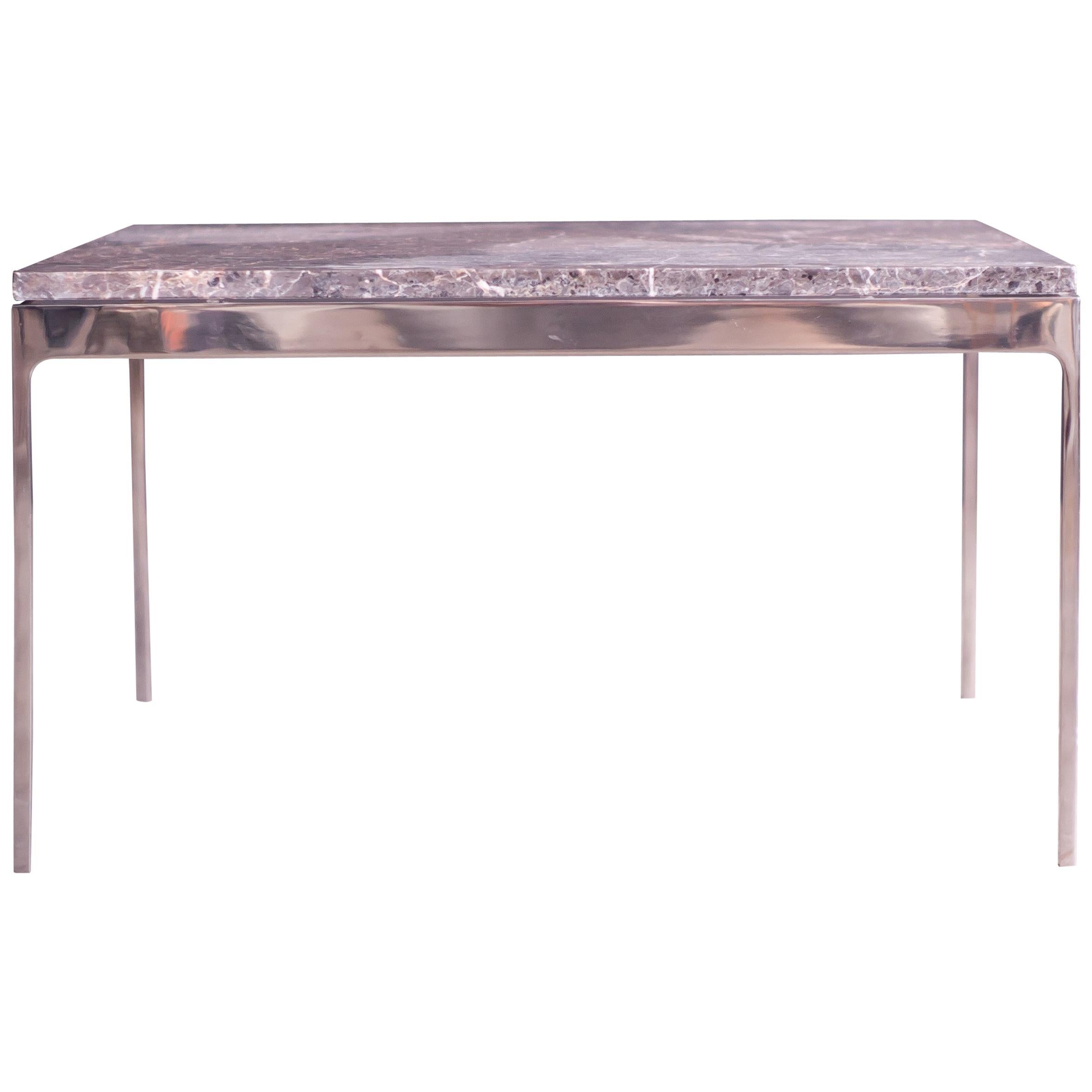Coffee Table by Nicos Zographos with Spectacular Stone Top