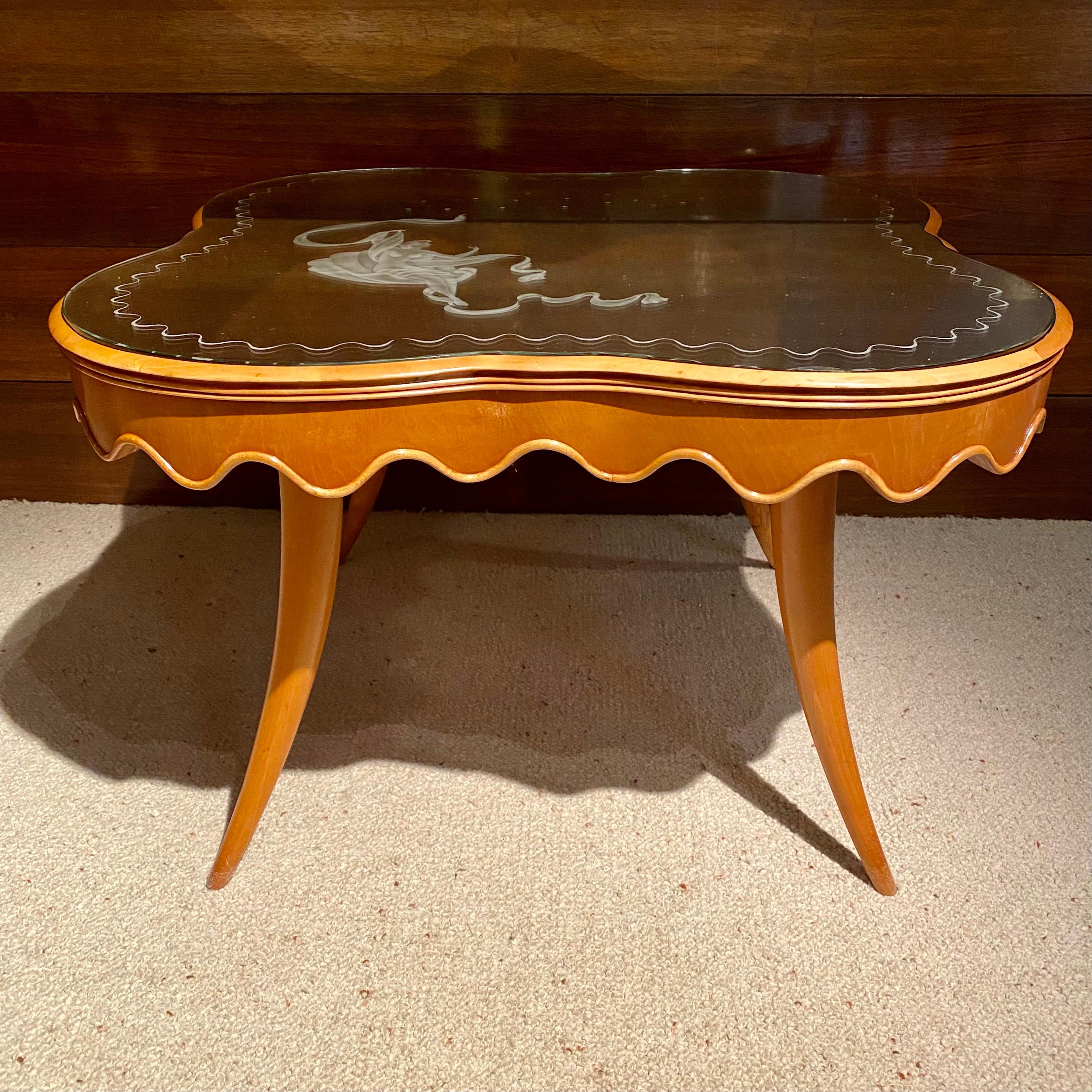 Mid-20th Century Coffee Table by Paolo Buffa, Italy, 1950's