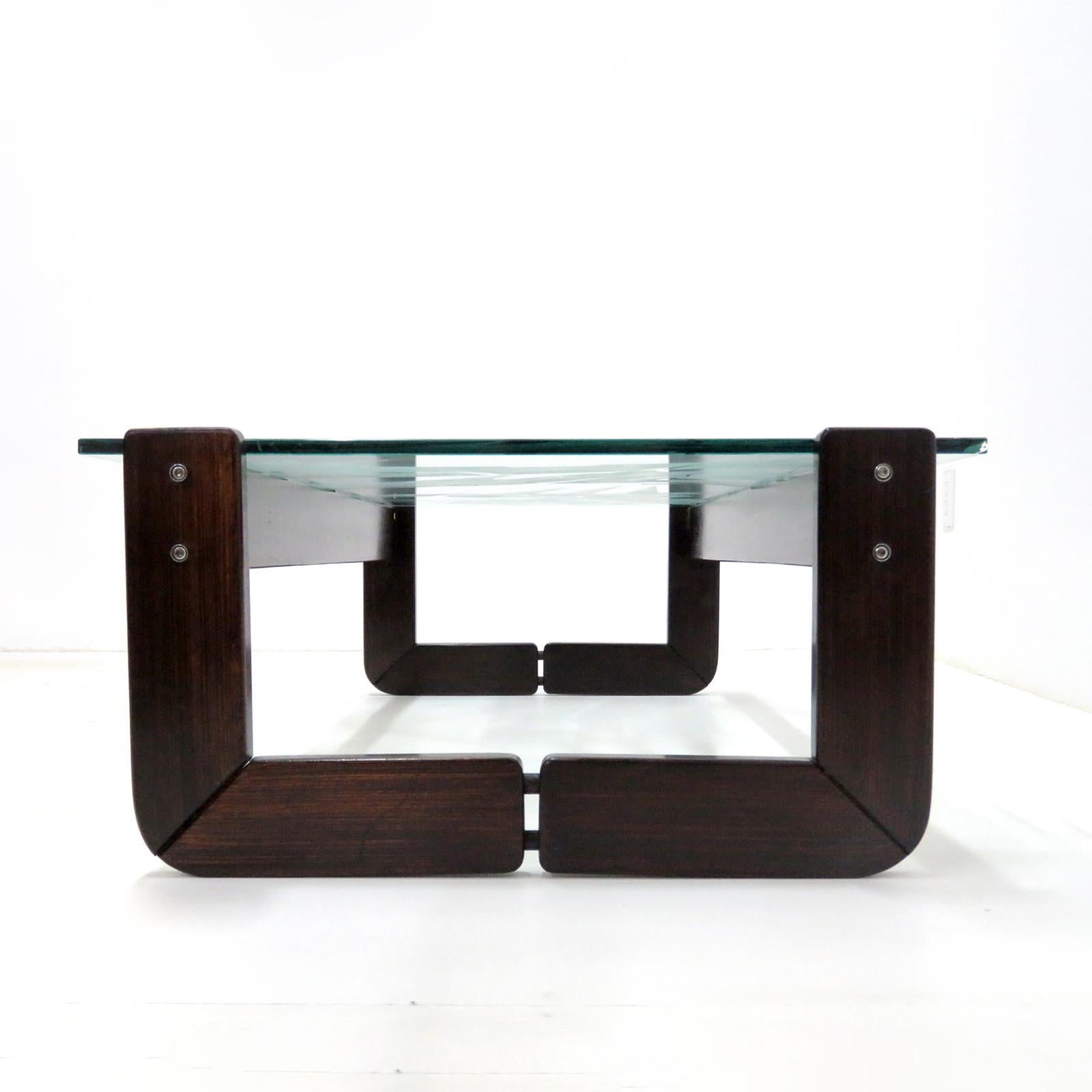 Glass Coffee Table by Percival for Lafer, 1970