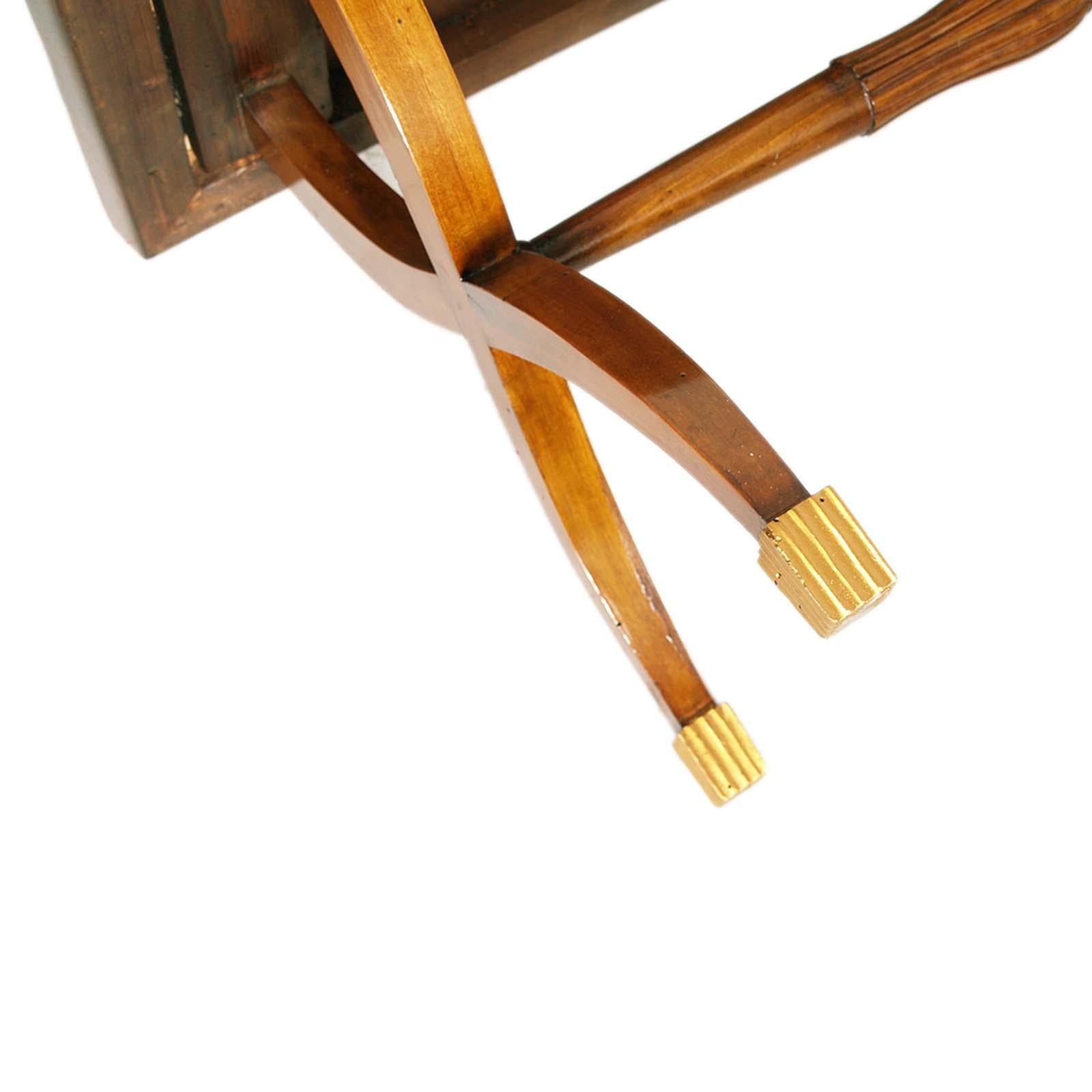 Coffee Table, by Permanente Cantù, Paolo Buffa attributed in Walnut, Inlay For Sale 1