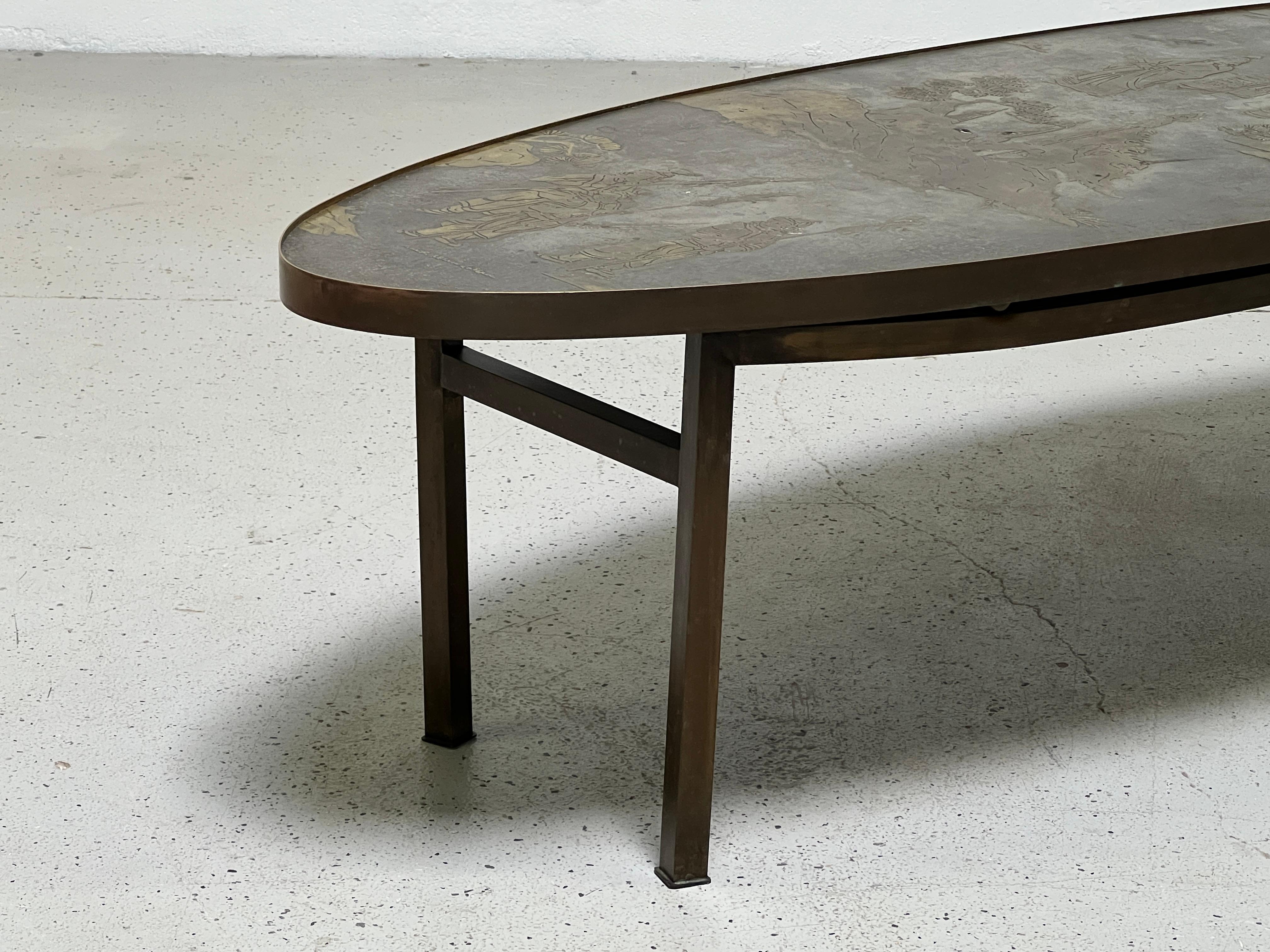Late 20th Century Coffee Table by Phillip and Kelvin Laverne For Sale