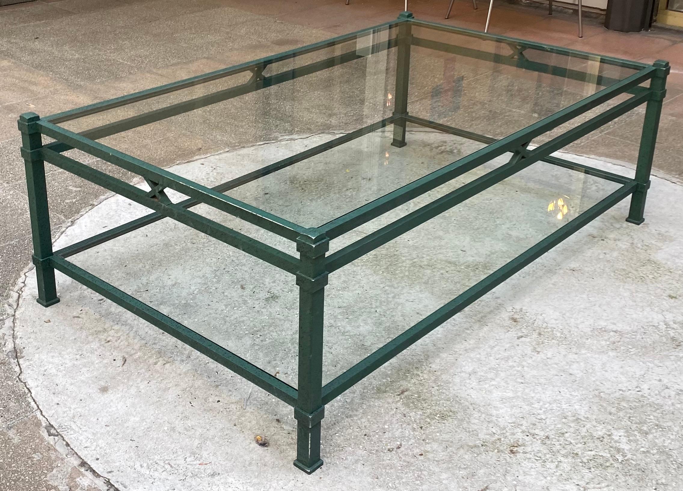Glass Coffee table by Pierre Vandel For Sale