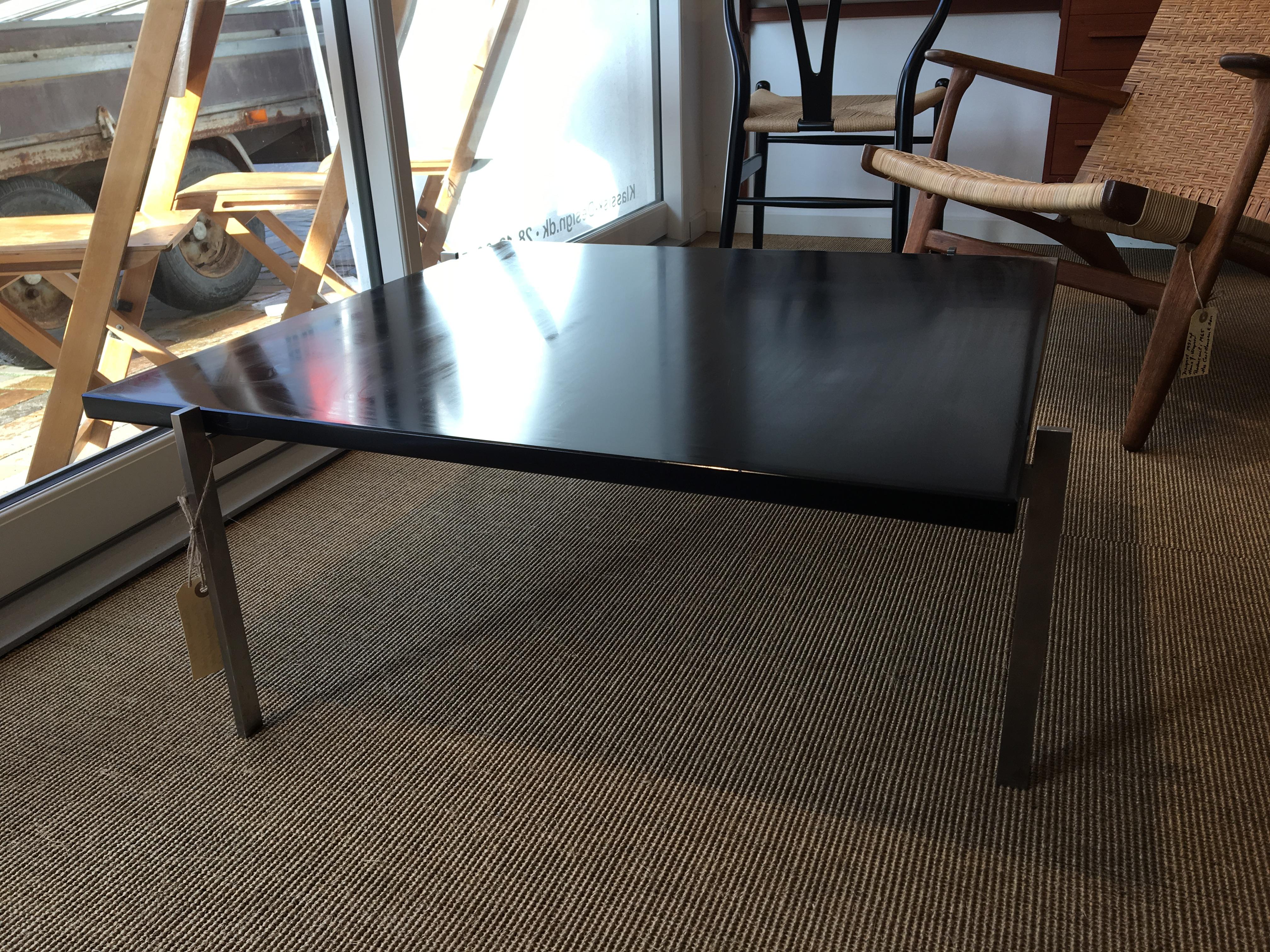 Coffee Table  PK61 by Poul Kjærholm , Danish Steel and Stoneware. In Good Condition For Sale In Odense, Denmark