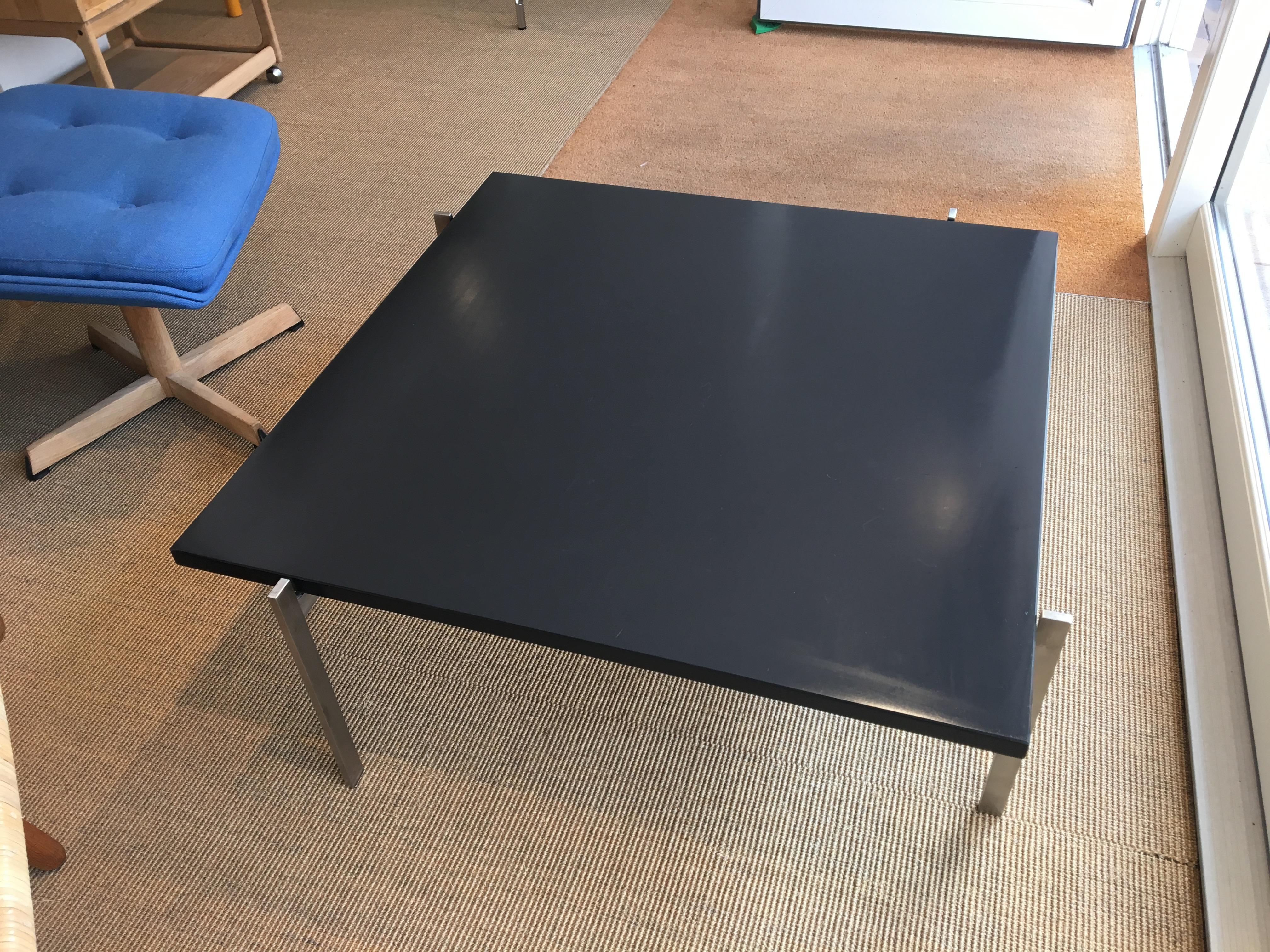 Contemporary Coffee Table  PK61 by Poul Kjærholm , Danish Steel and Stoneware. For Sale